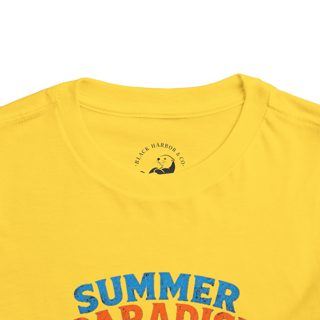 Toddler Tee — "Summer Paradise Amusement Crew" Beach Graphic