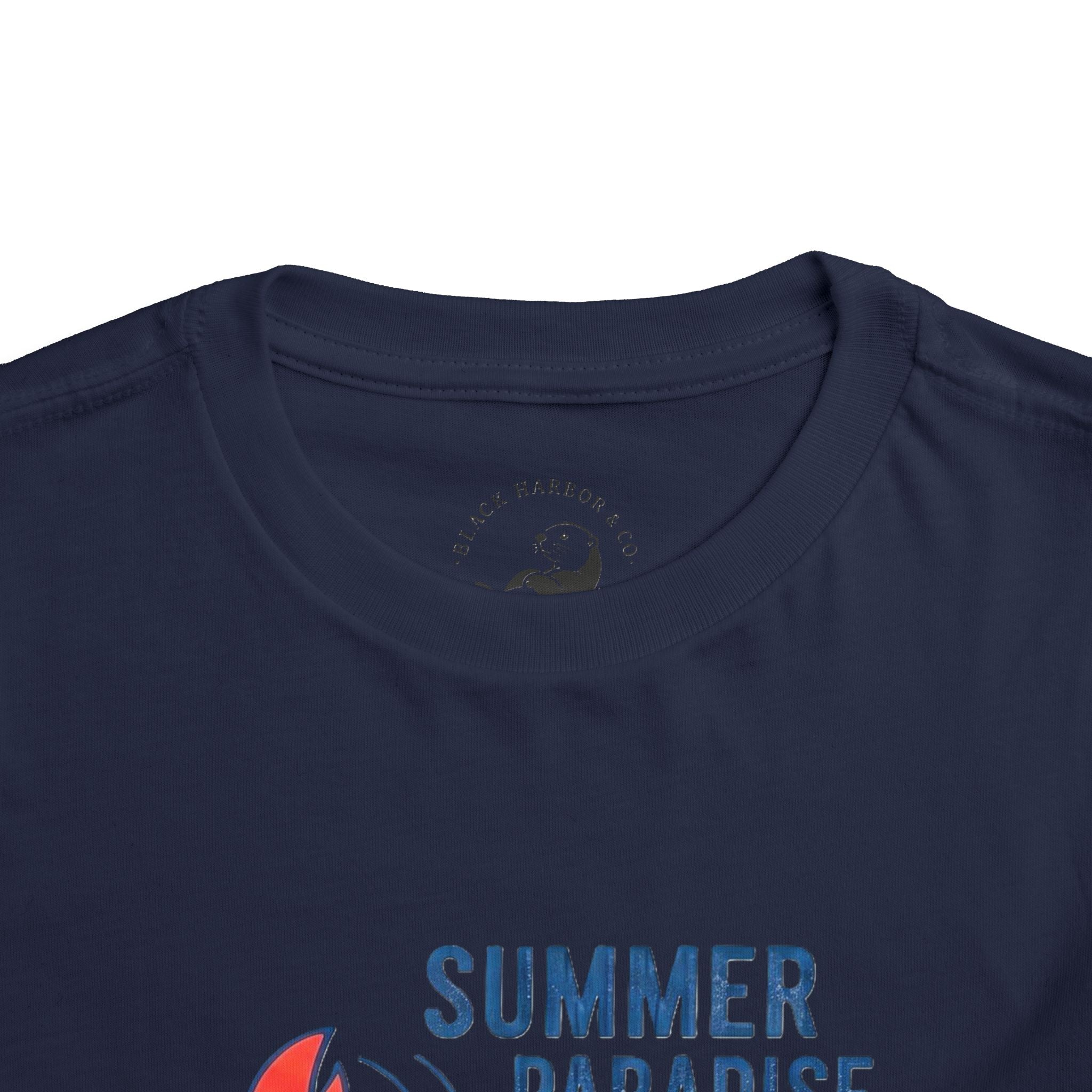 Summer Paradise Toddler Tee — Amusement Crew Whale & Lobster Graphic