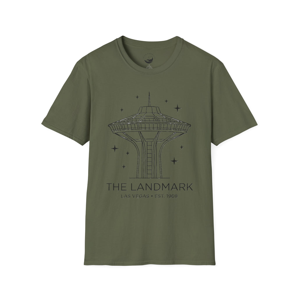 Las Vegas Landmark Adult T-Shirt — The Landmark Retro Space Needle Illustration