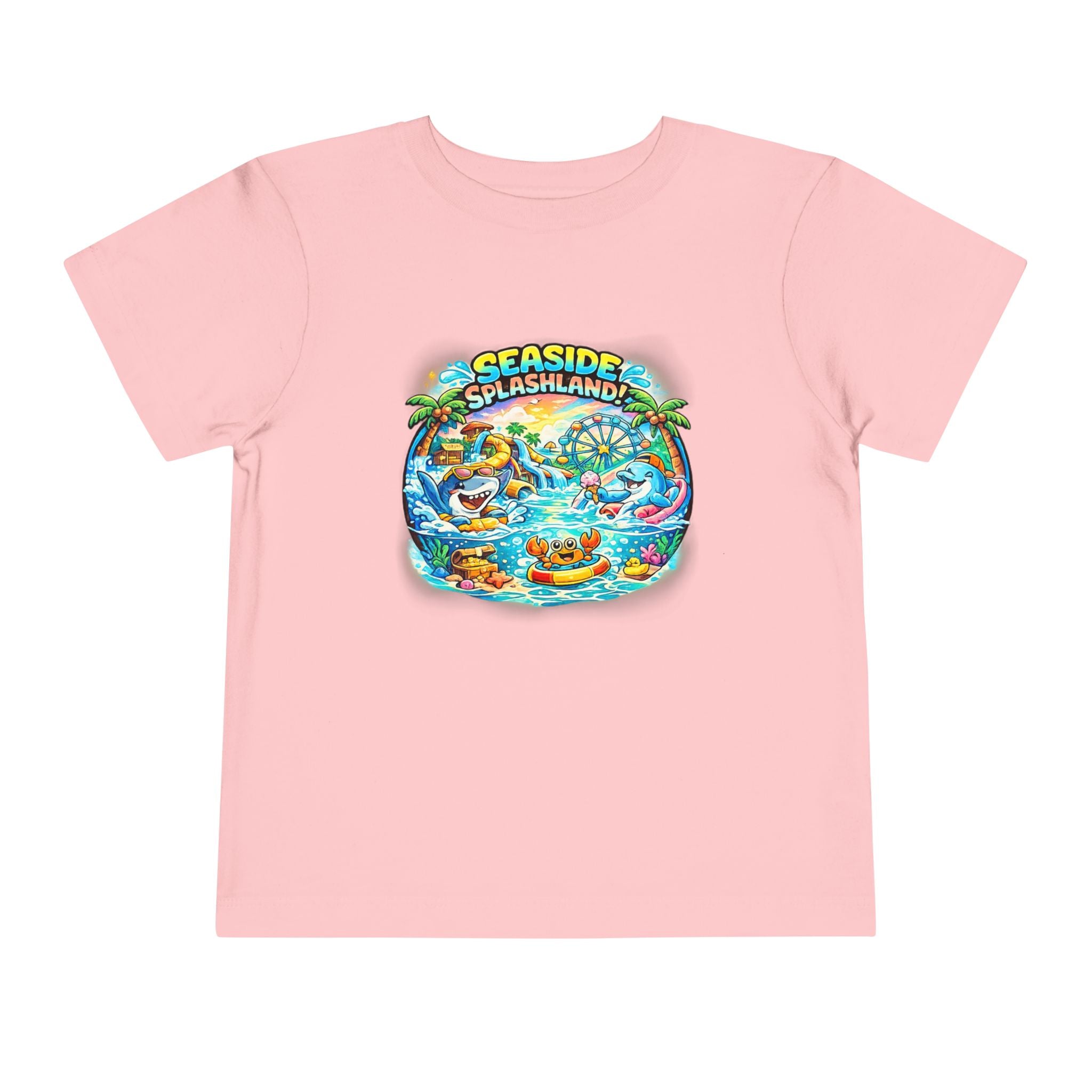 Seaside Splashland Toddler Tee — Cute Water Park Graphic Shirt