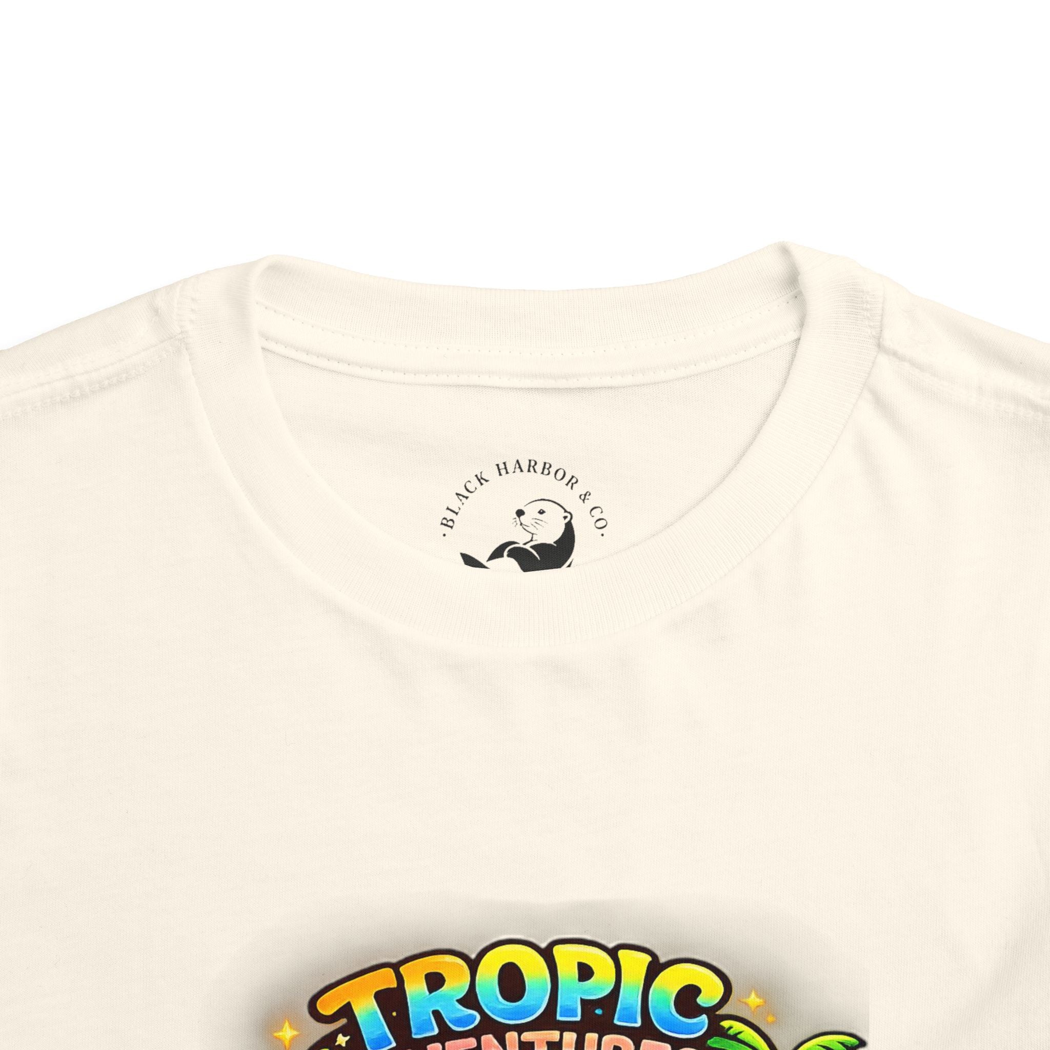 Toddler Tee — 'Tropic Adventures' Cute Beach Cartoon Shirt