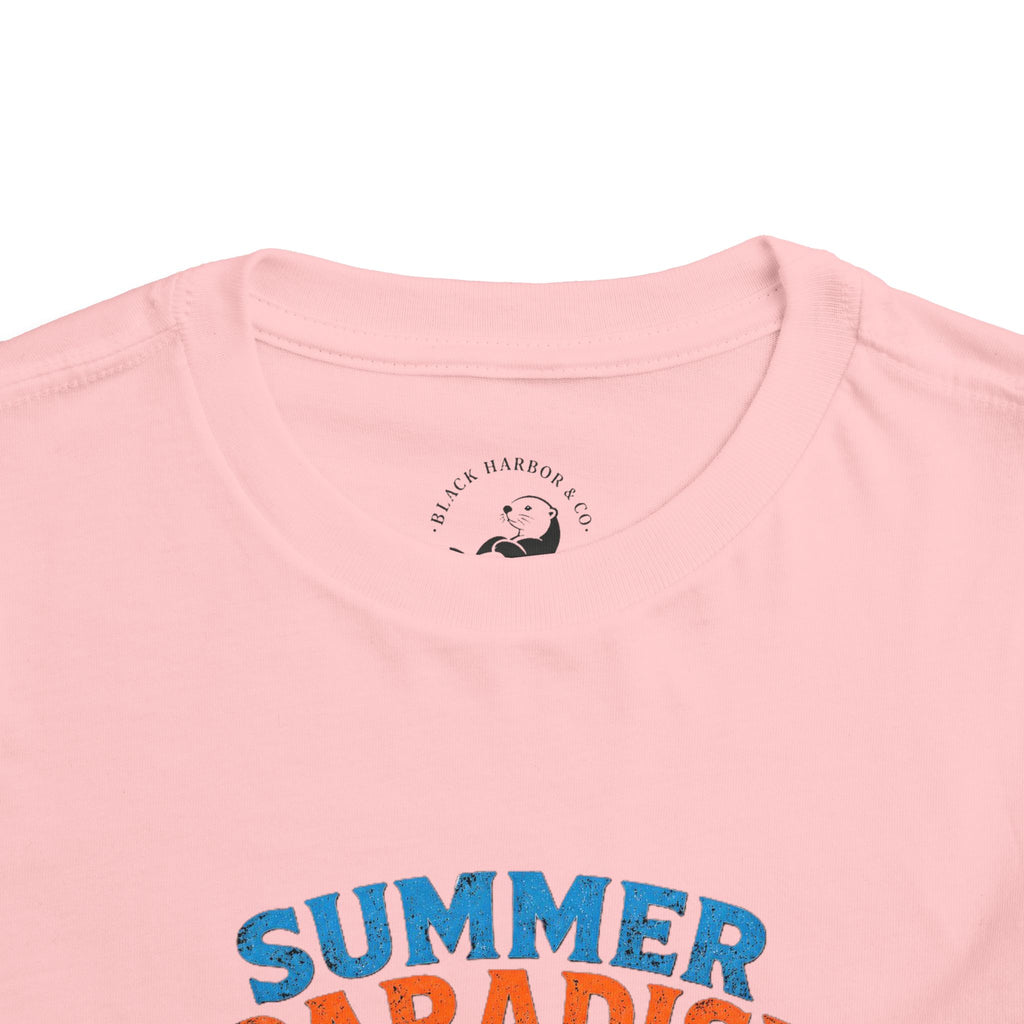 Toddler Tee — "Summer Paradise Amusement Crew" Beach Graphic