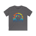 Kids T-Shirt — "Adradicules" Whale Retro Surf Tee (Neon Shores, CA)