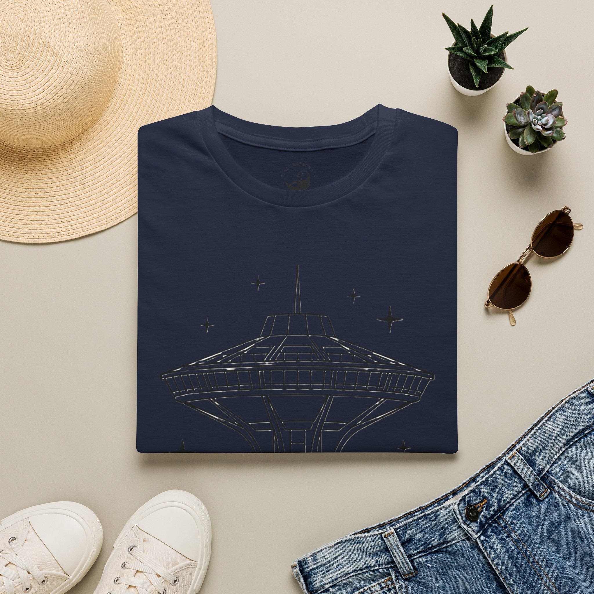 Las Vegas Landmark T-Shirt — The Landmark Retro Space Needle Illustration