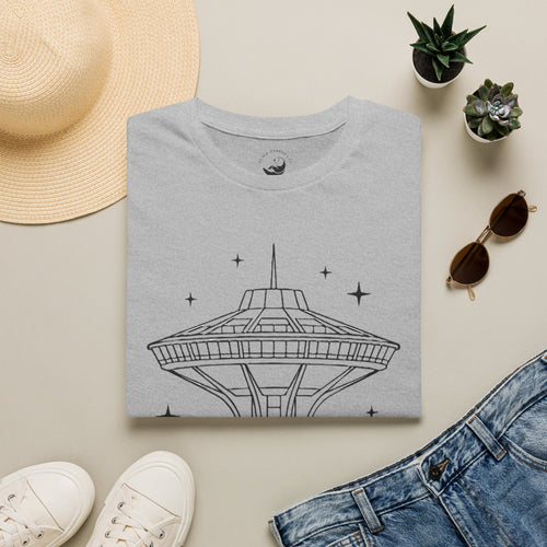 Las Vegas Landmark Adult T-Shirt — The Landmark Retro Space Needle Illustration