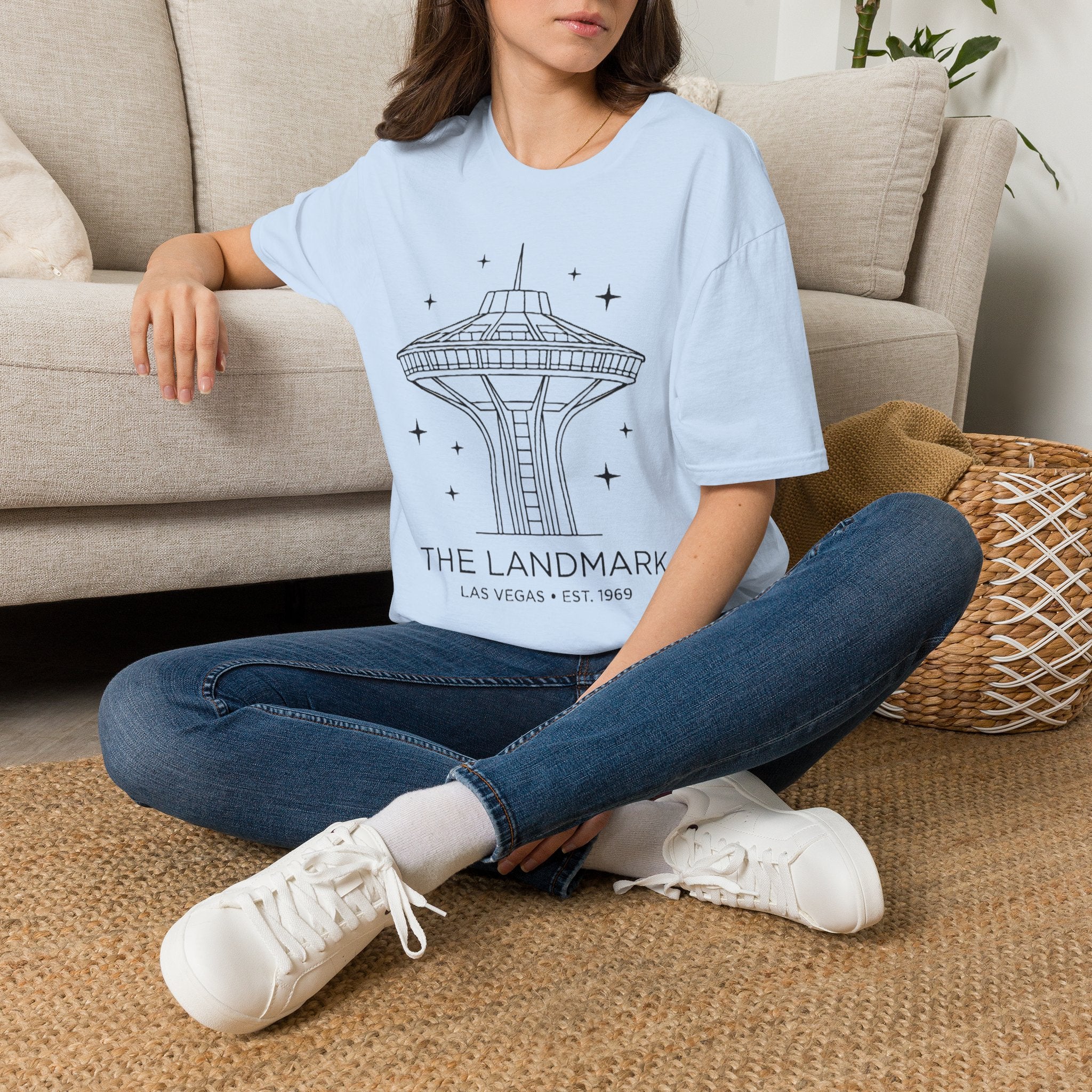 Las Vegas Landmark Adult T-Shirt — The Landmark Retro Space Needle Illustration