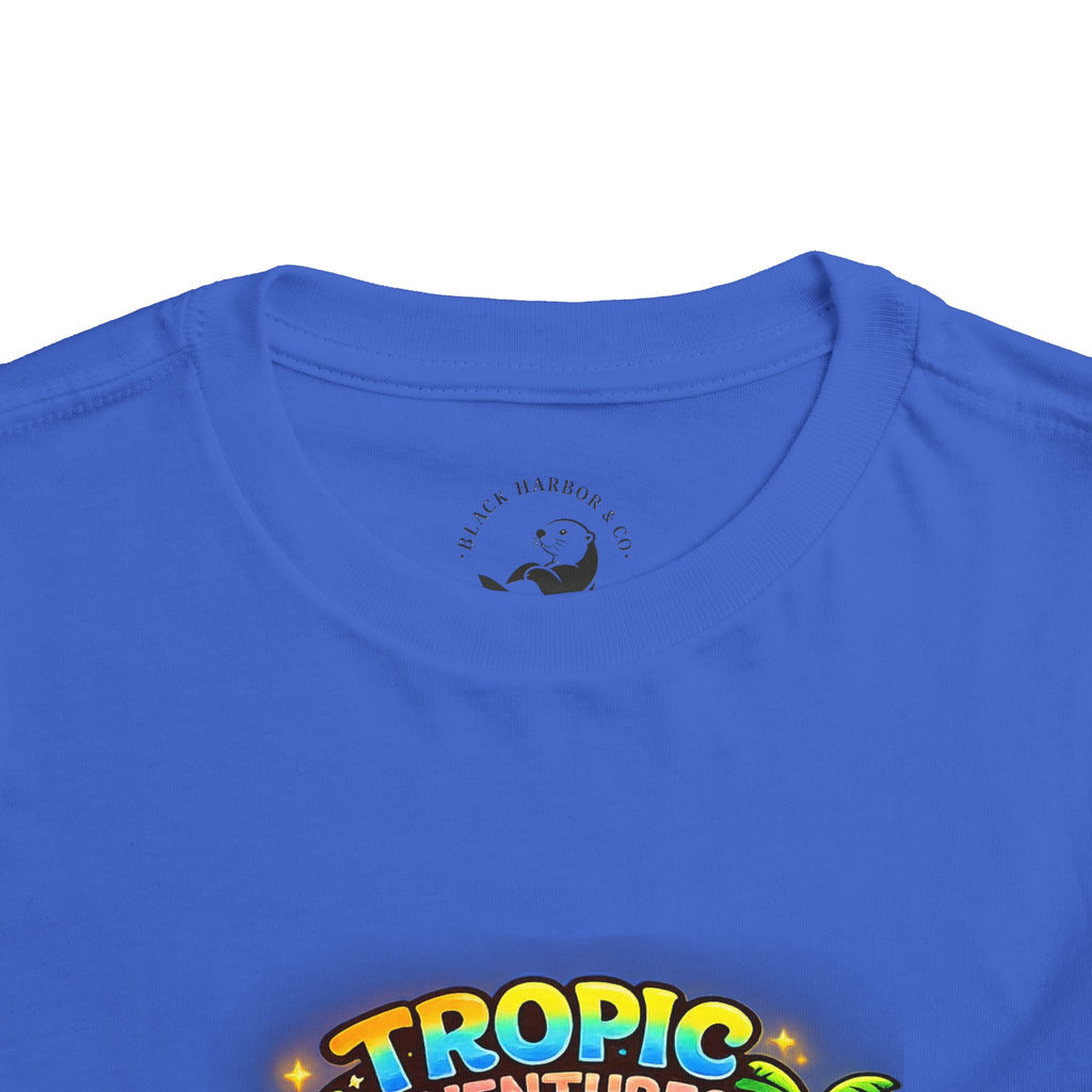 Toddler Tee — 'Tropic Adventures' Cute Beach Cartoon Shirt