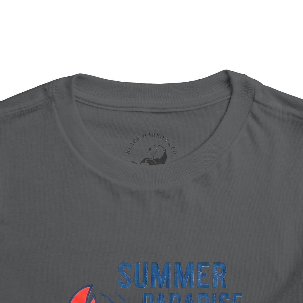 Summer Paradise Toddler Tee — Amusement Crew Whale & Lobster Graphic