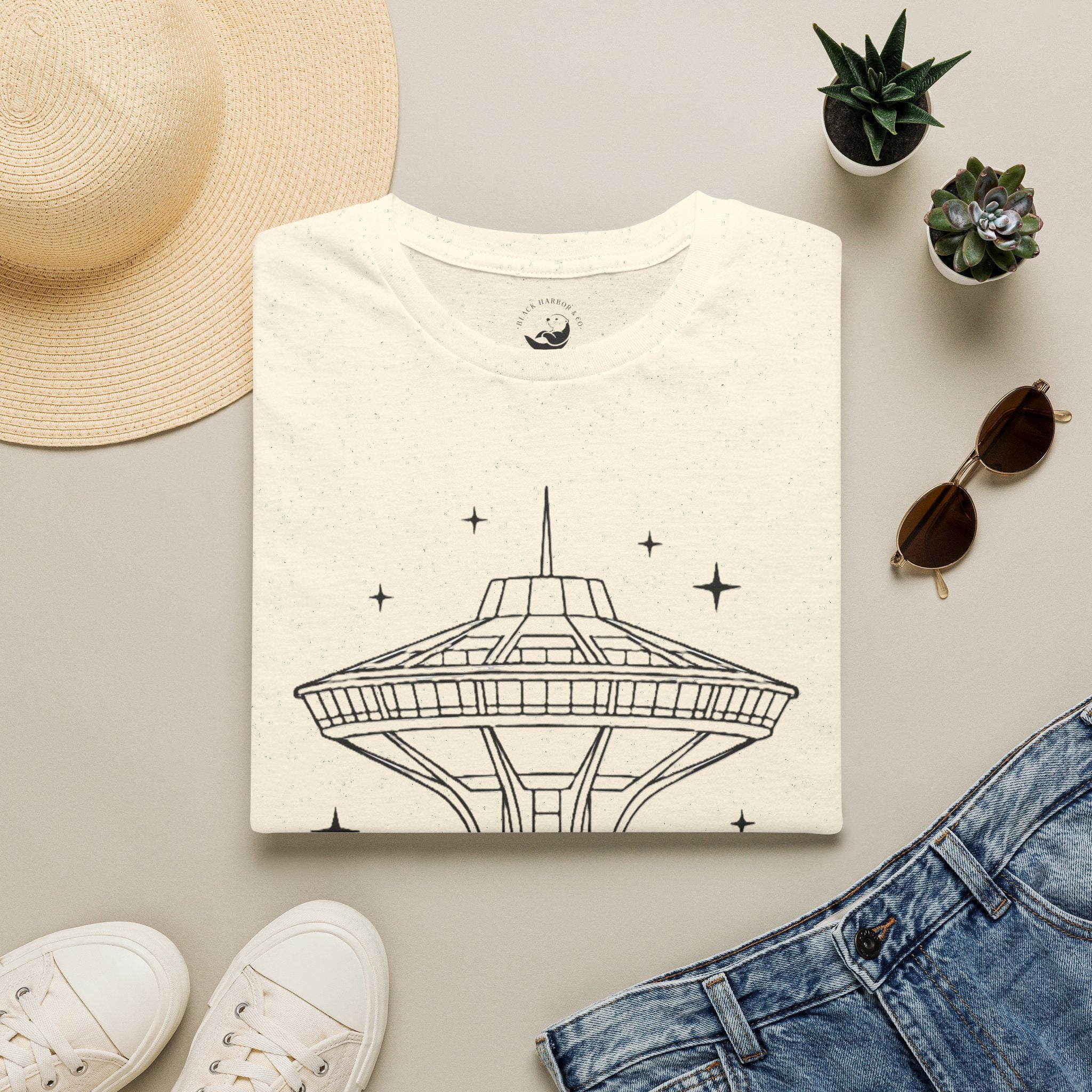 Las Vegas Landmark T-Shirt — The Landmark Retro Space Needle Illustration