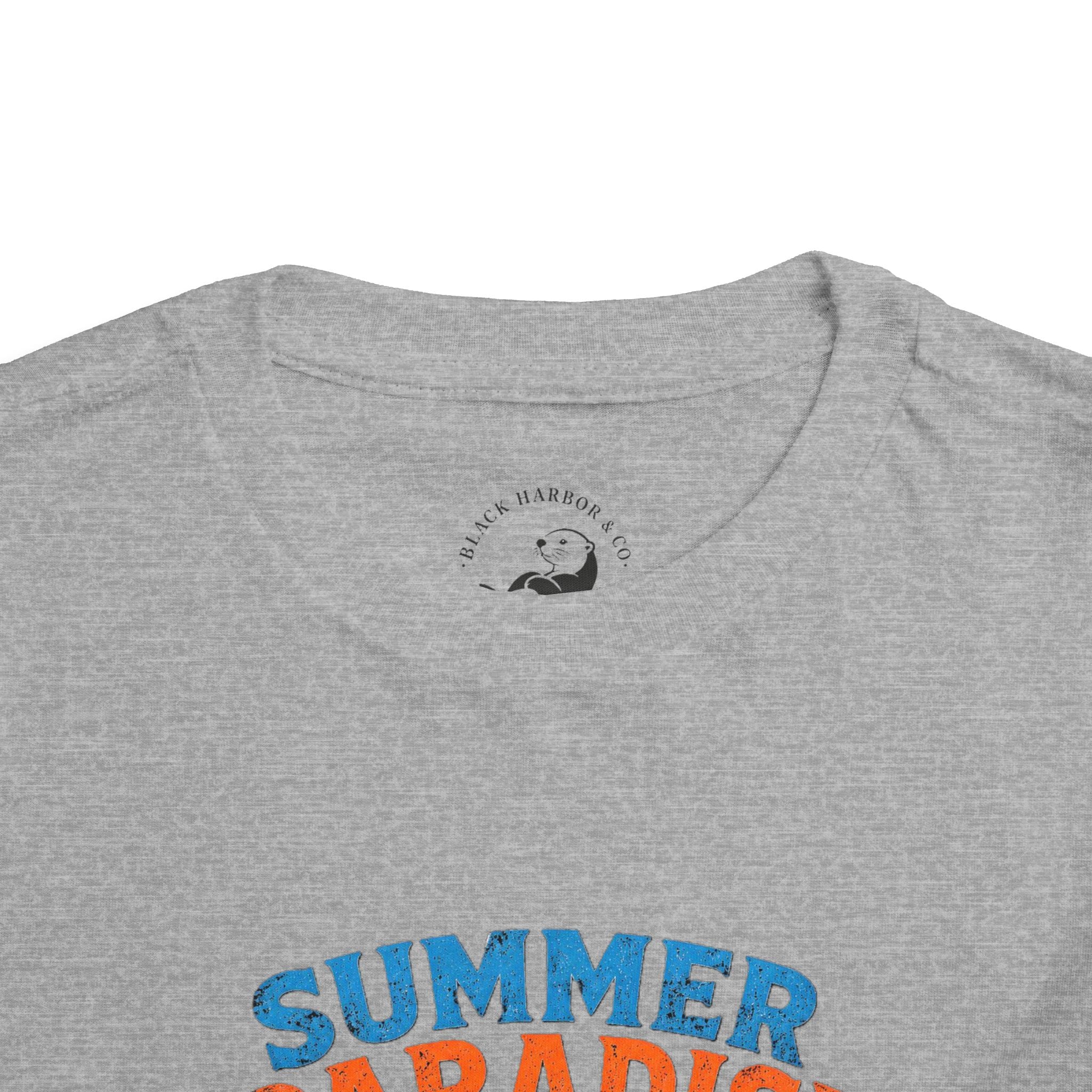 Toddler Tee — "Summer Paradise Amusement Crew" Beach Graphic