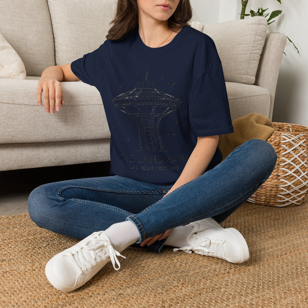 Las Vegas Landmark Adult T-Shirt — The Landmark Retro Space Needle Illustration