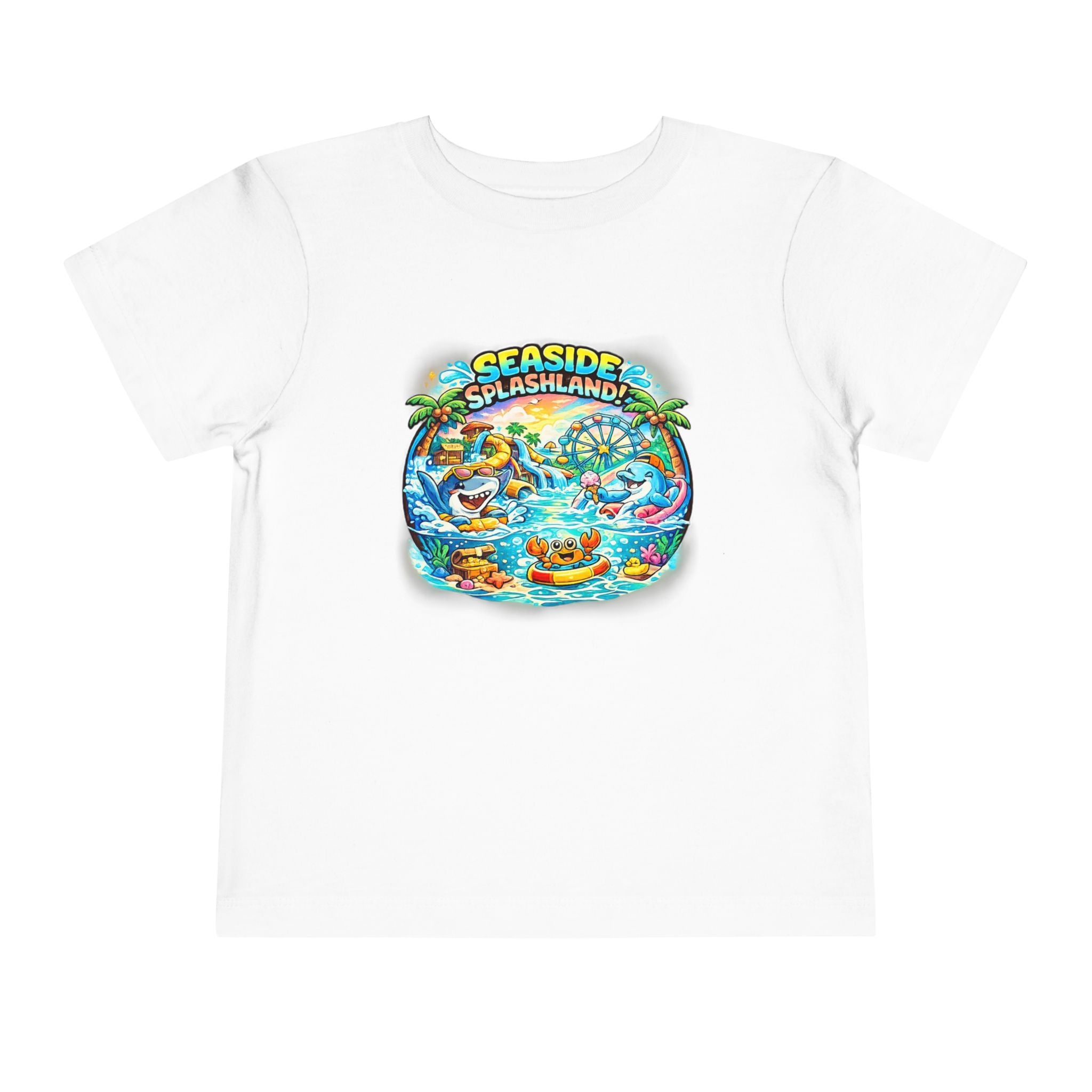 Seaside Splashland Toddler Tee — Cute Water Park Graphic Shirt