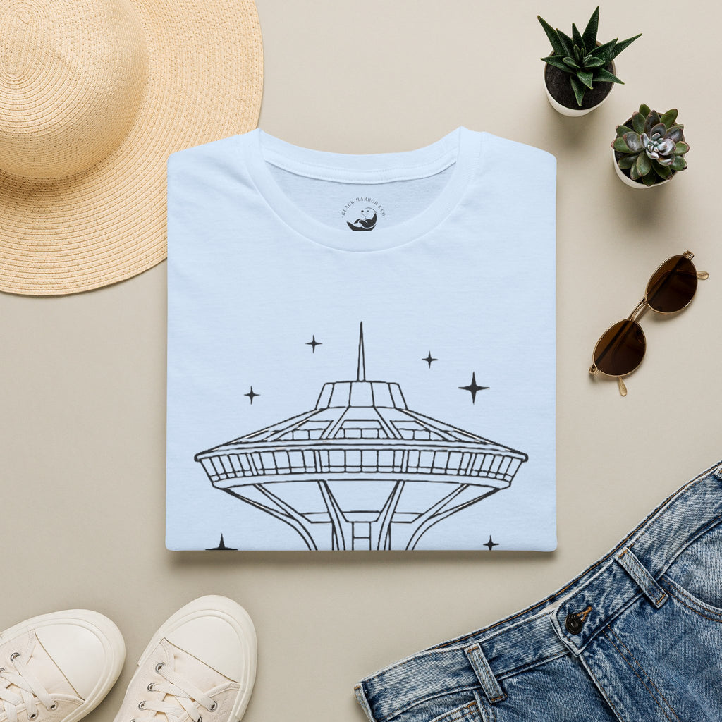 Las Vegas Landmark Adult T-Shirt — The Landmark Retro Space Needle Illustration