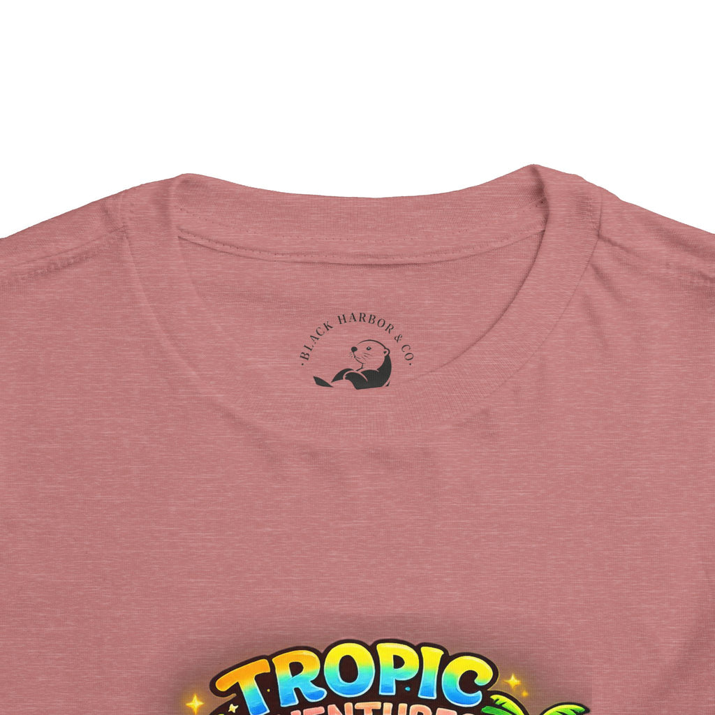 Toddler Tee — 'Tropic Adventures' Cute Beach Cartoon Shirt