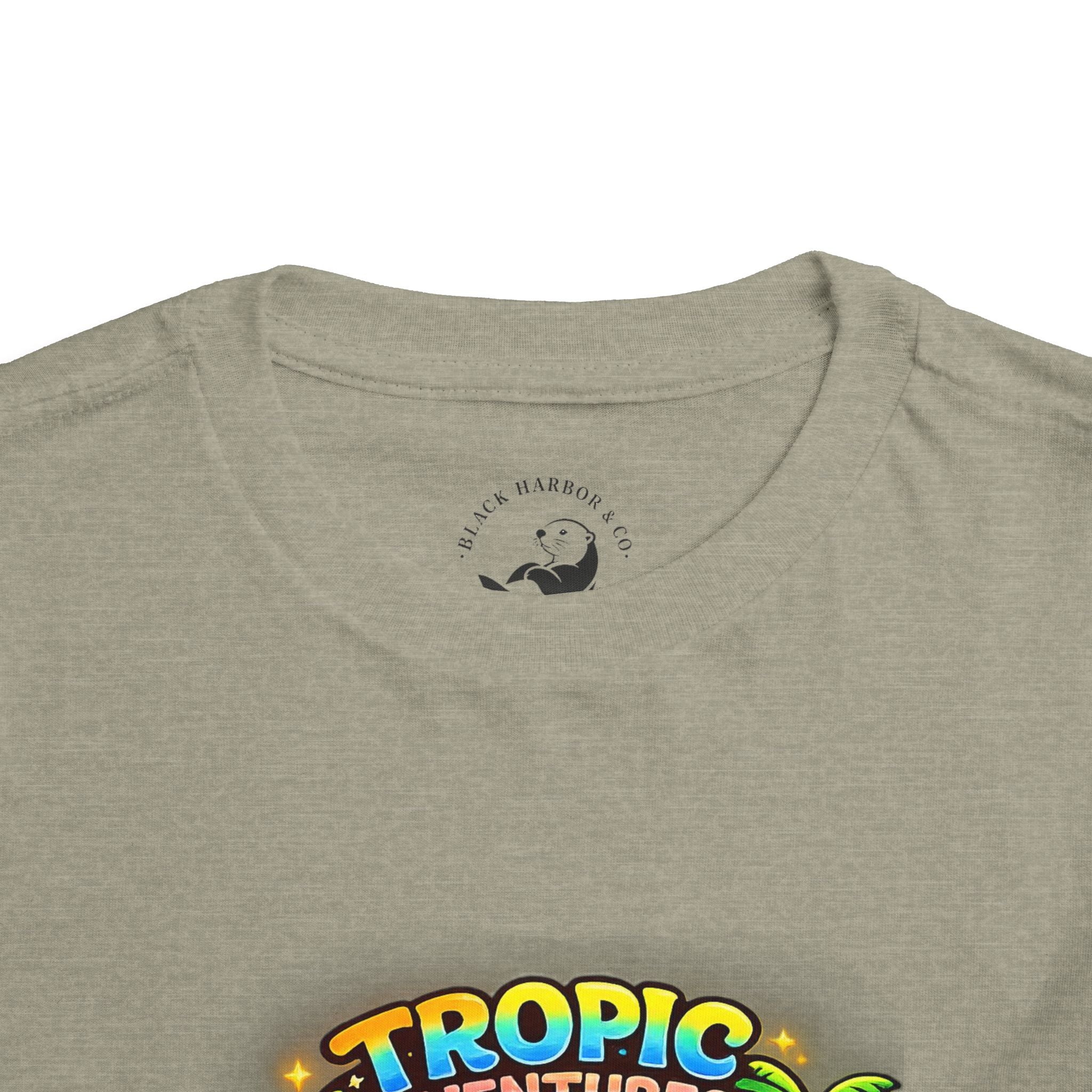 Toddler Tee — 'Tropic Adventures' Cute Beach Cartoon Shirt