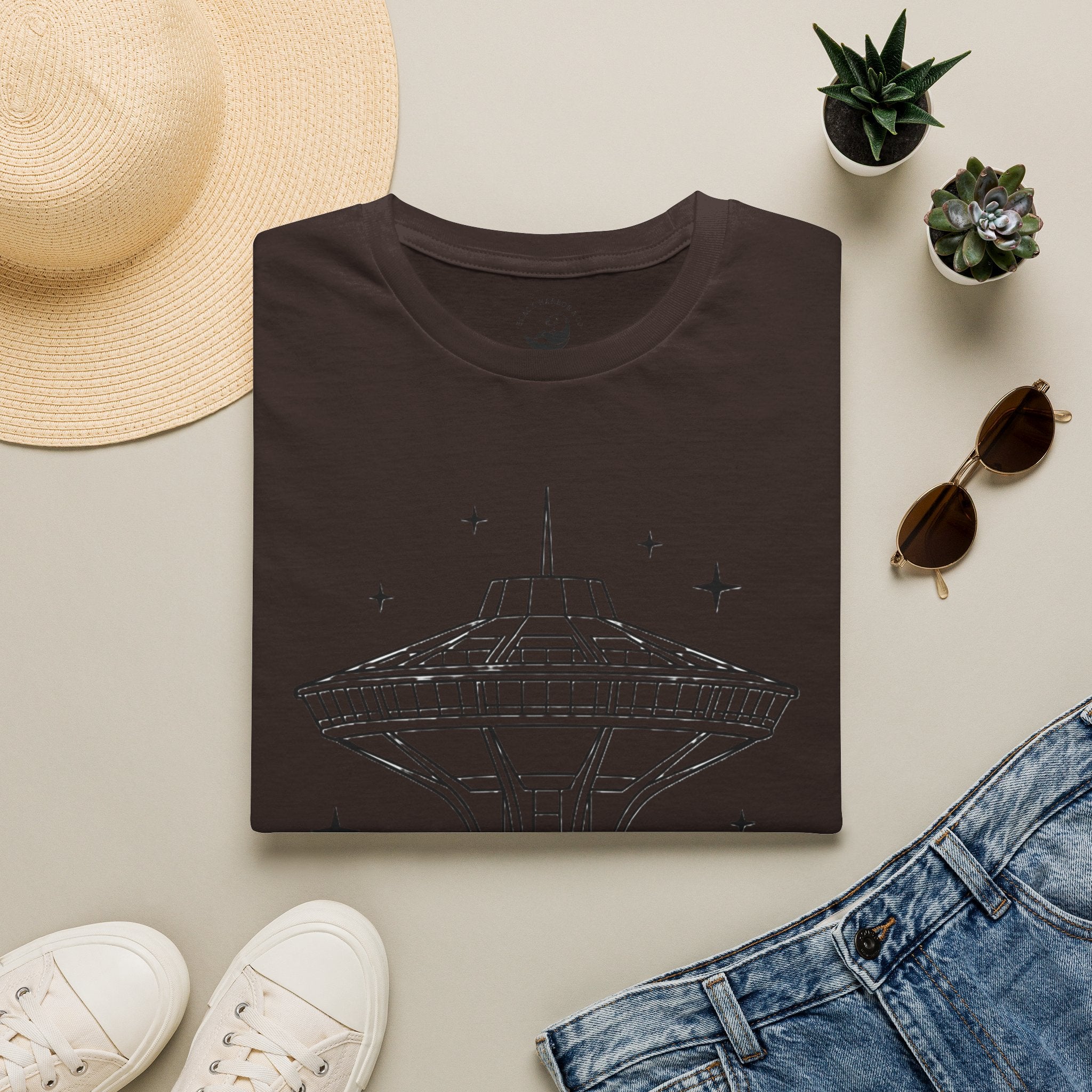 Las Vegas Landmark T-Shirt — The Landmark Retro Space Needle Illustration