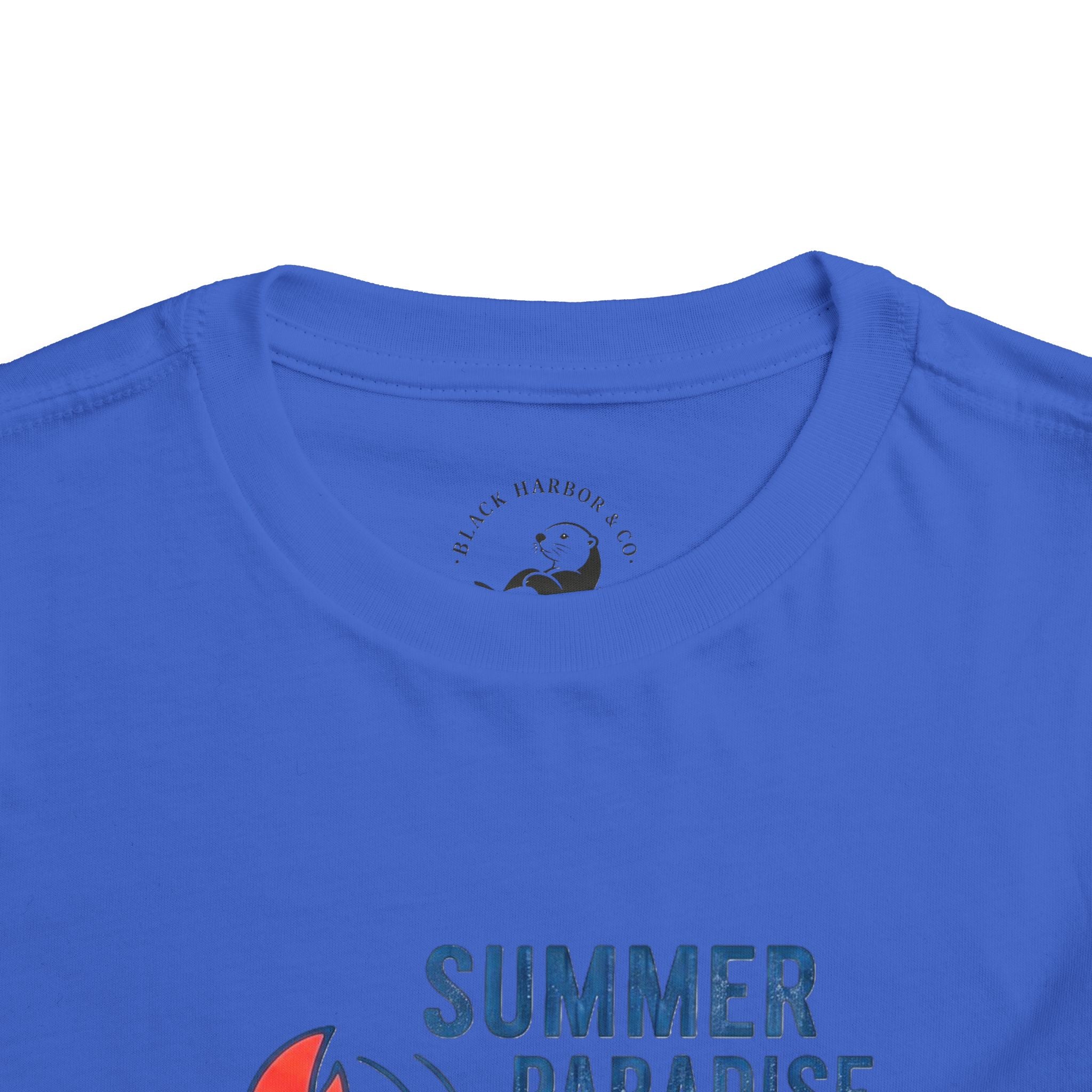 Summer Paradise Toddler Tee — Amusement Crew Whale & Lobster Graphic
