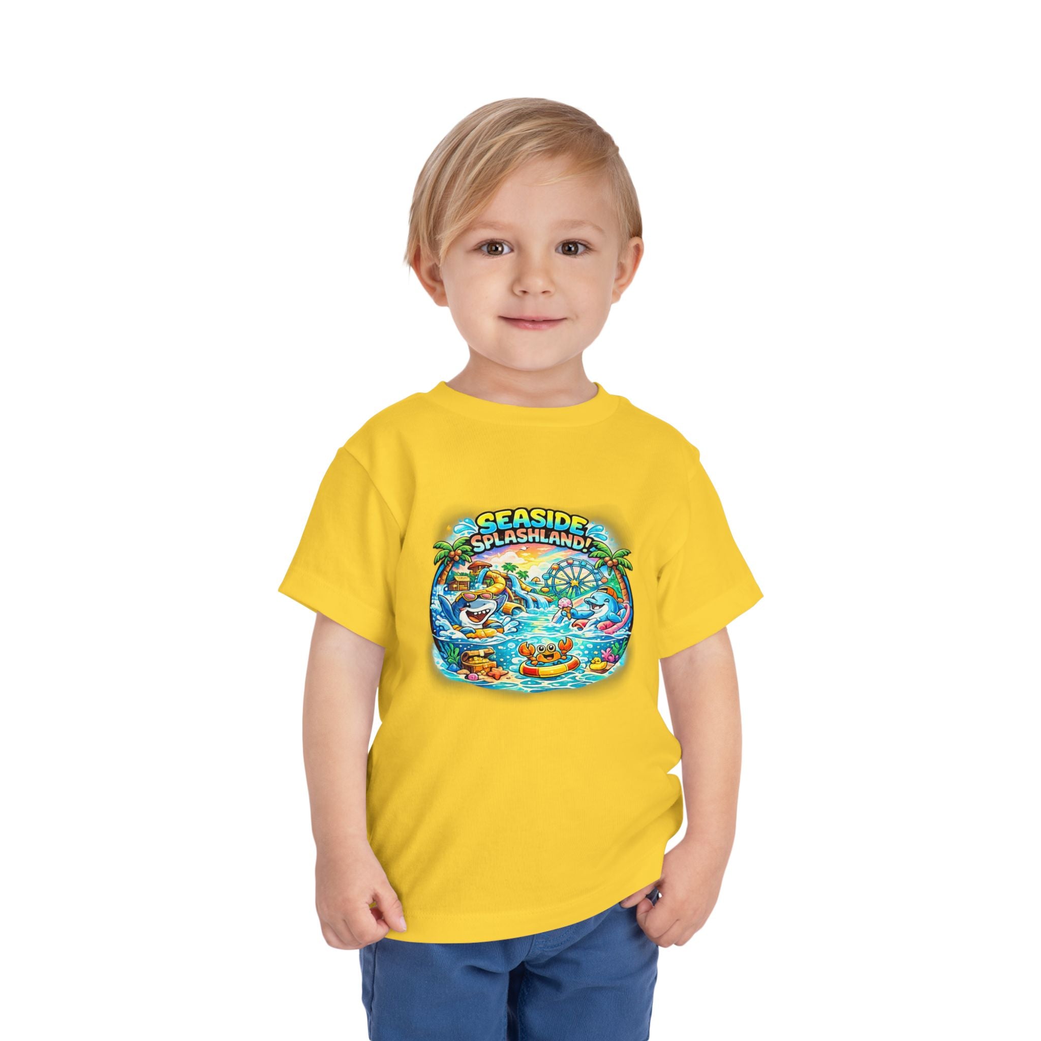 Seaside Splashland Toddler Tee — Cute Water Park Graphic Shirt