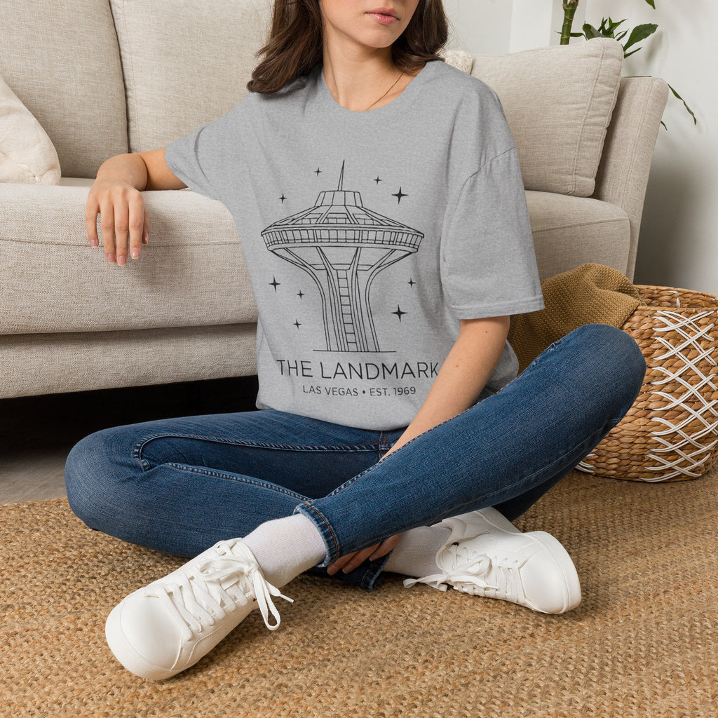 Las Vegas Landmark Adult T-Shirt — The Landmark Retro Space Needle Illustration