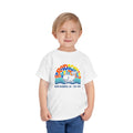 Radical Adventures Toddler Tee — Retro Whale Beach Graphic