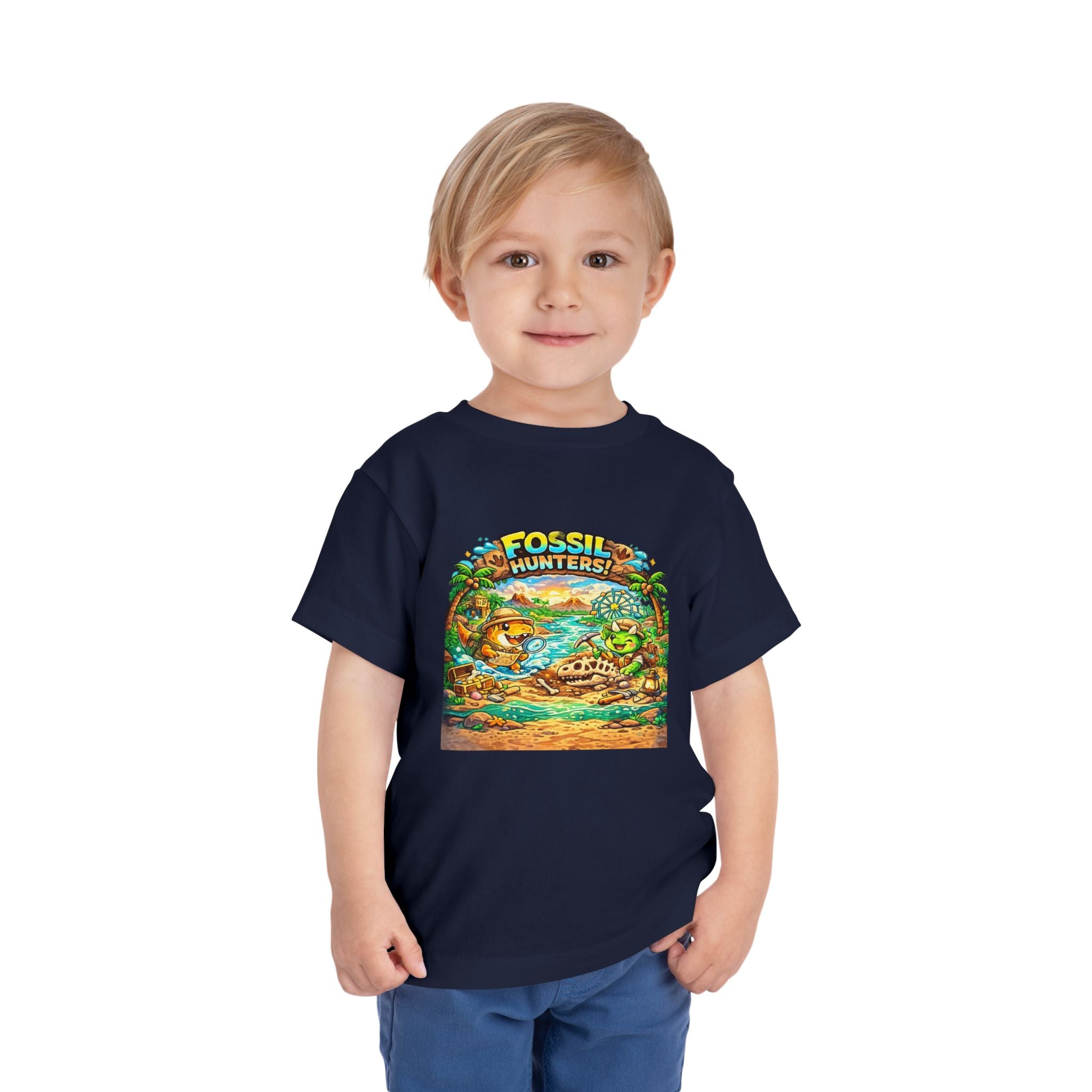 Toddler Tee — "Fossil Hunters" Dino Adventure Graphic