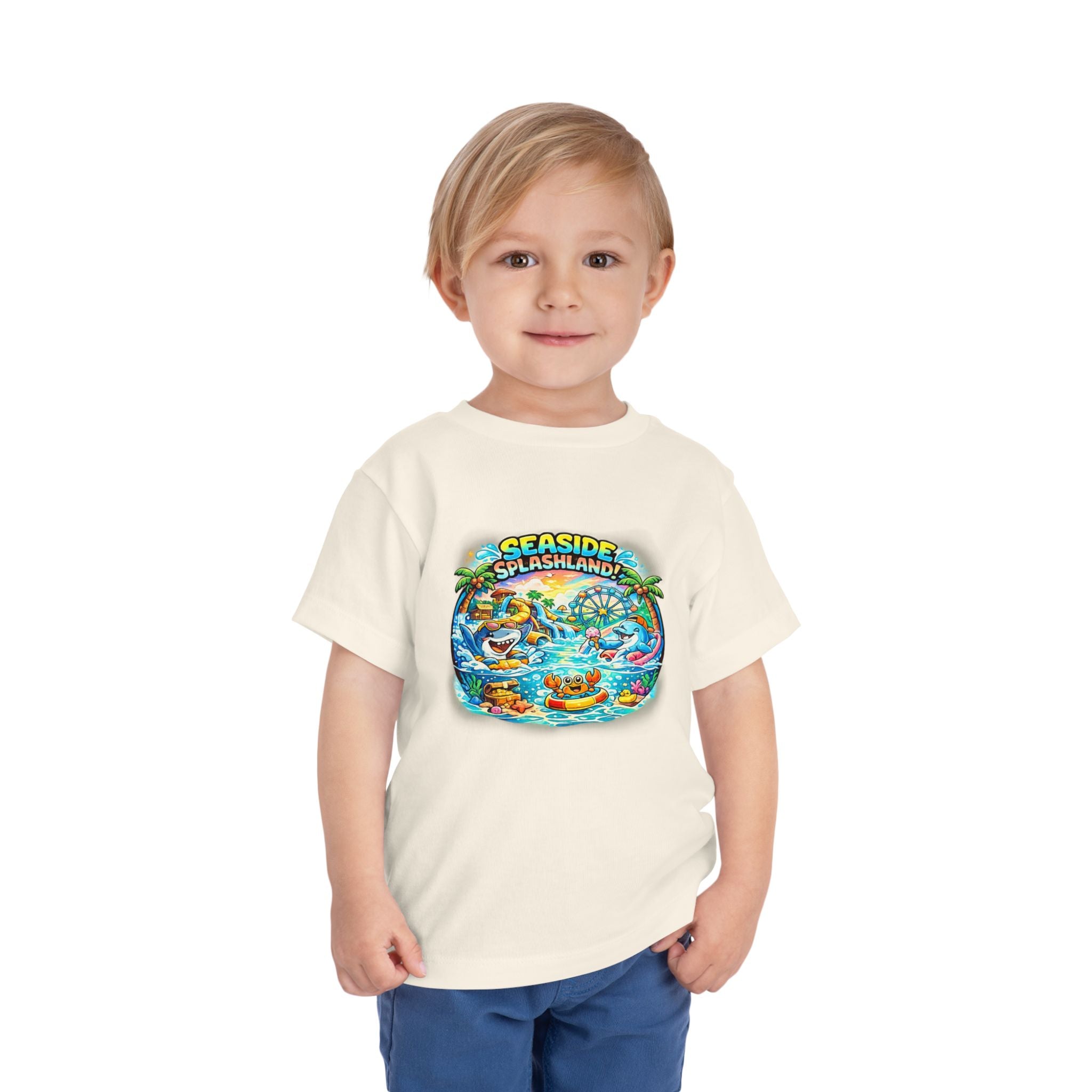 Seaside Splashland Toddler Tee — Cute Water Park Graphic Shirt
