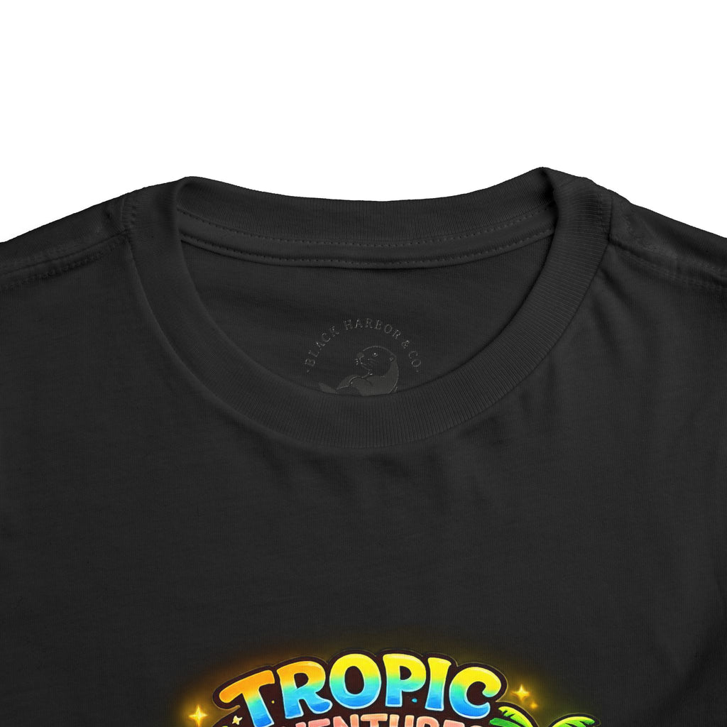 Toddler Tee — 'Tropic Adventures' Cute Beach Cartoon Shirt