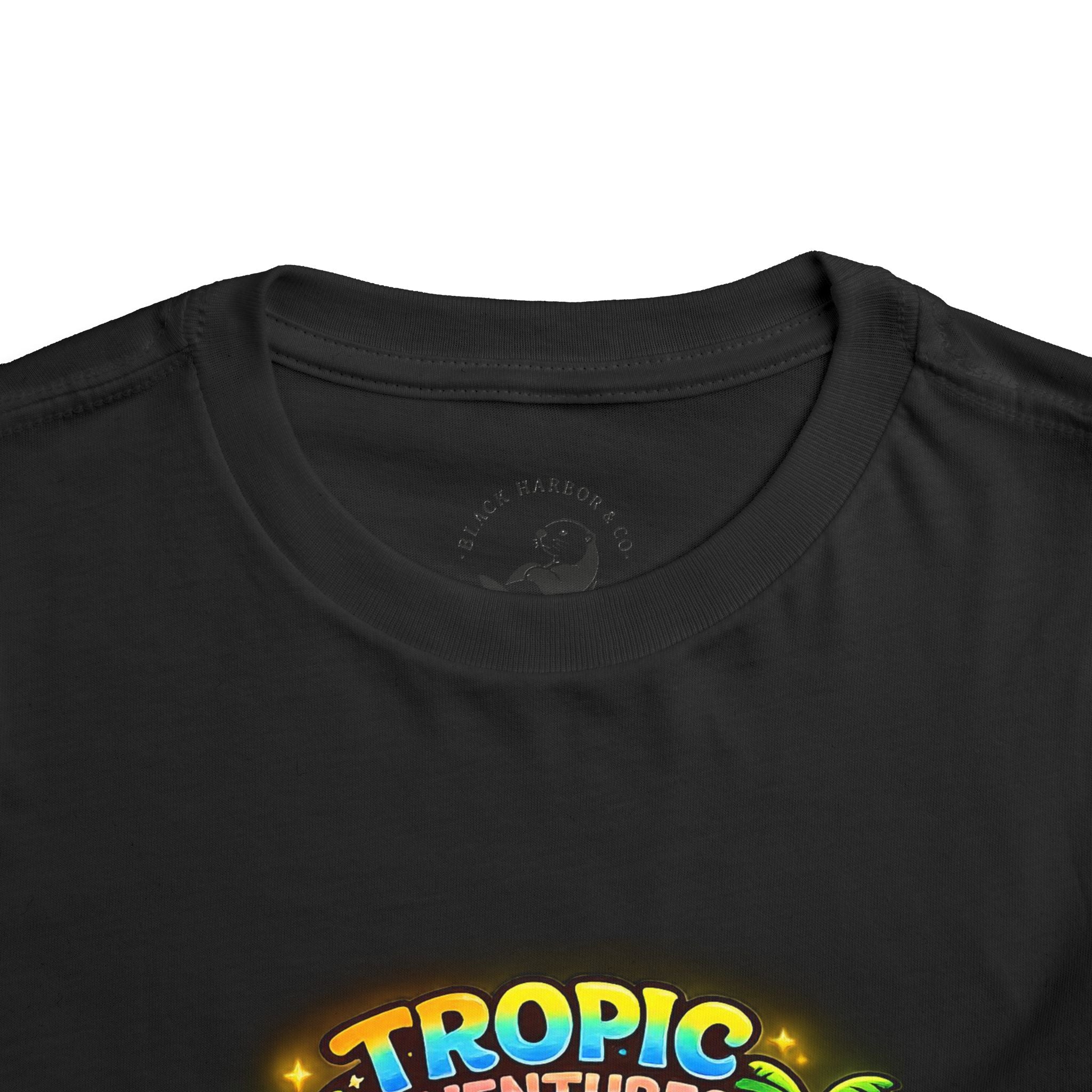 Toddler Tee — 'Tropic Adventures' Cute Beach Cartoon Shirt