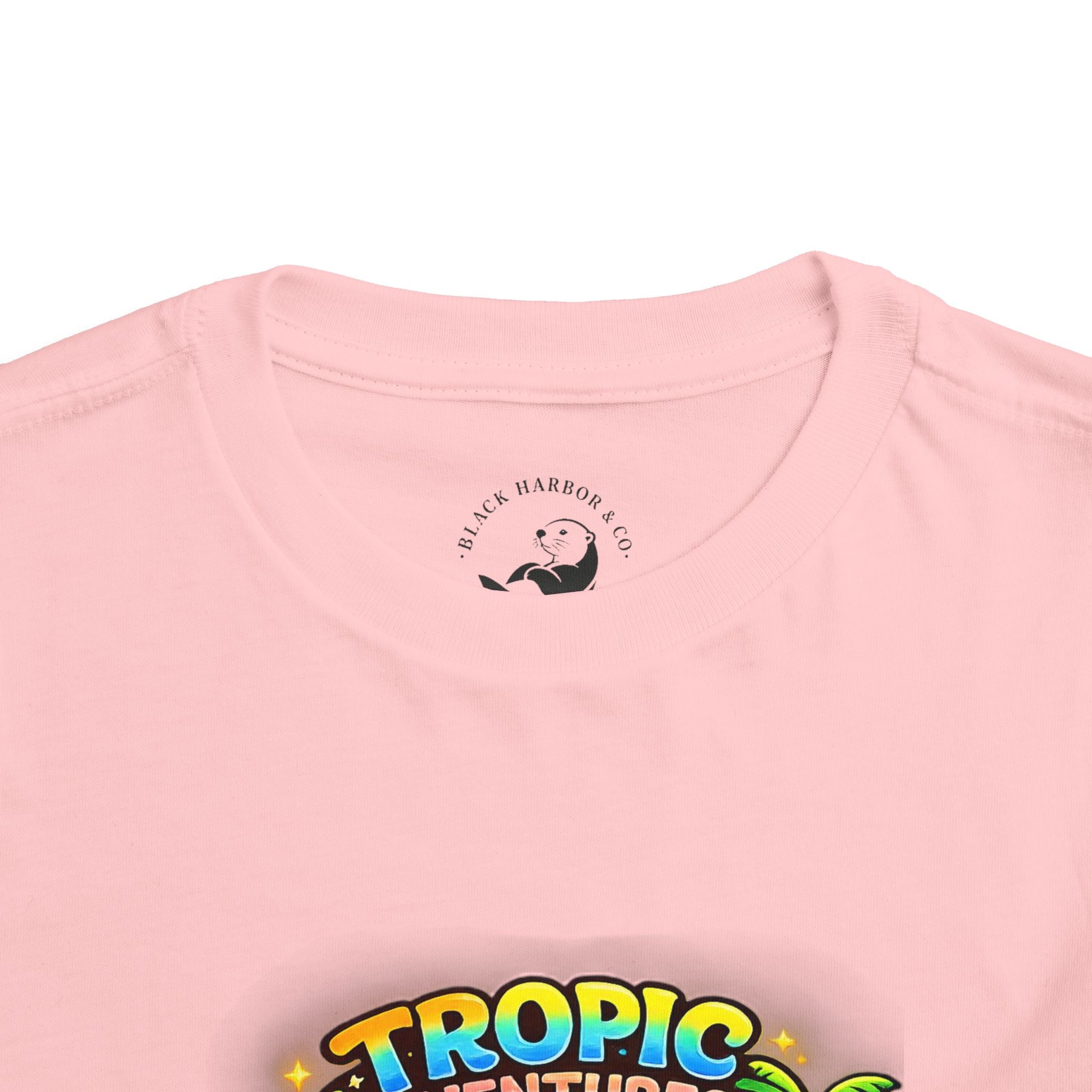 Toddler Tee — 'Tropic Adventures' Cute Beach Cartoon Shirt