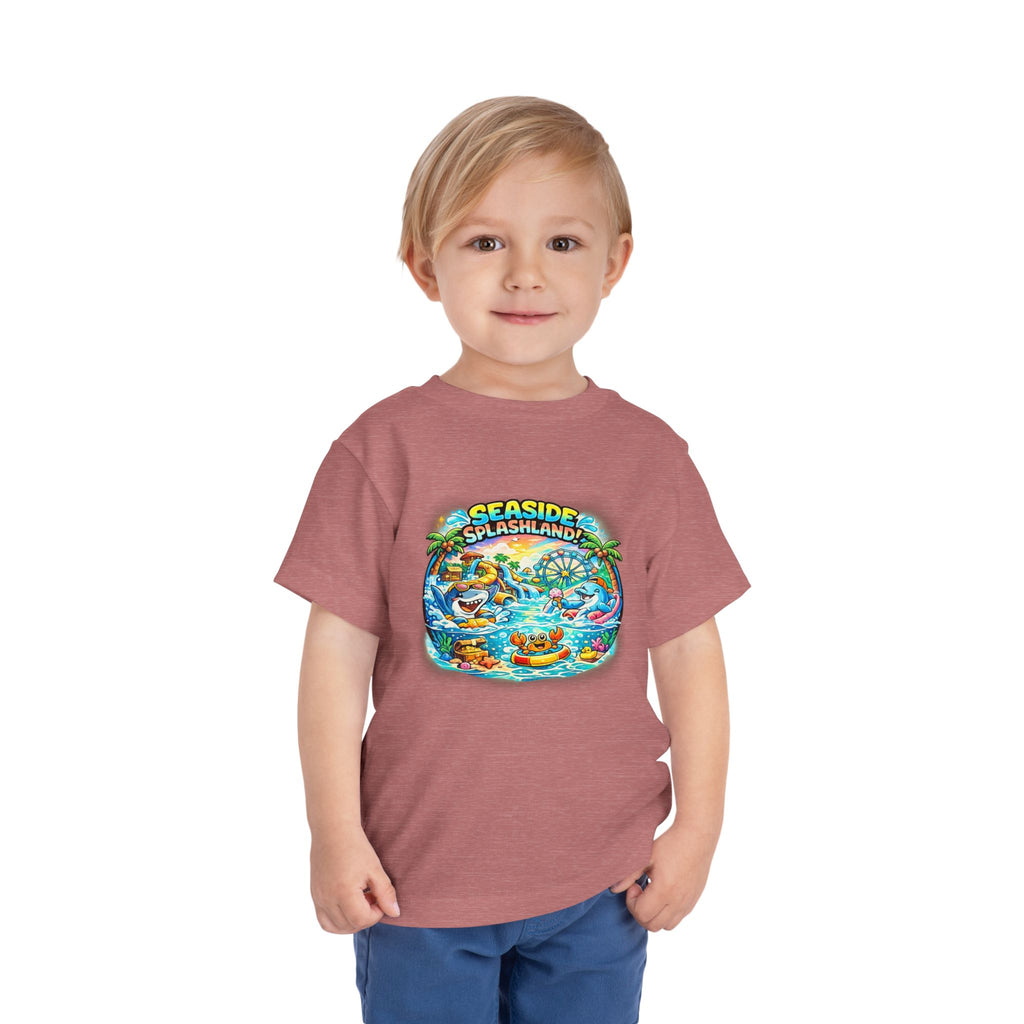 Seaside Splashland Toddler Tee — Cute Water Park Graphic Shirt