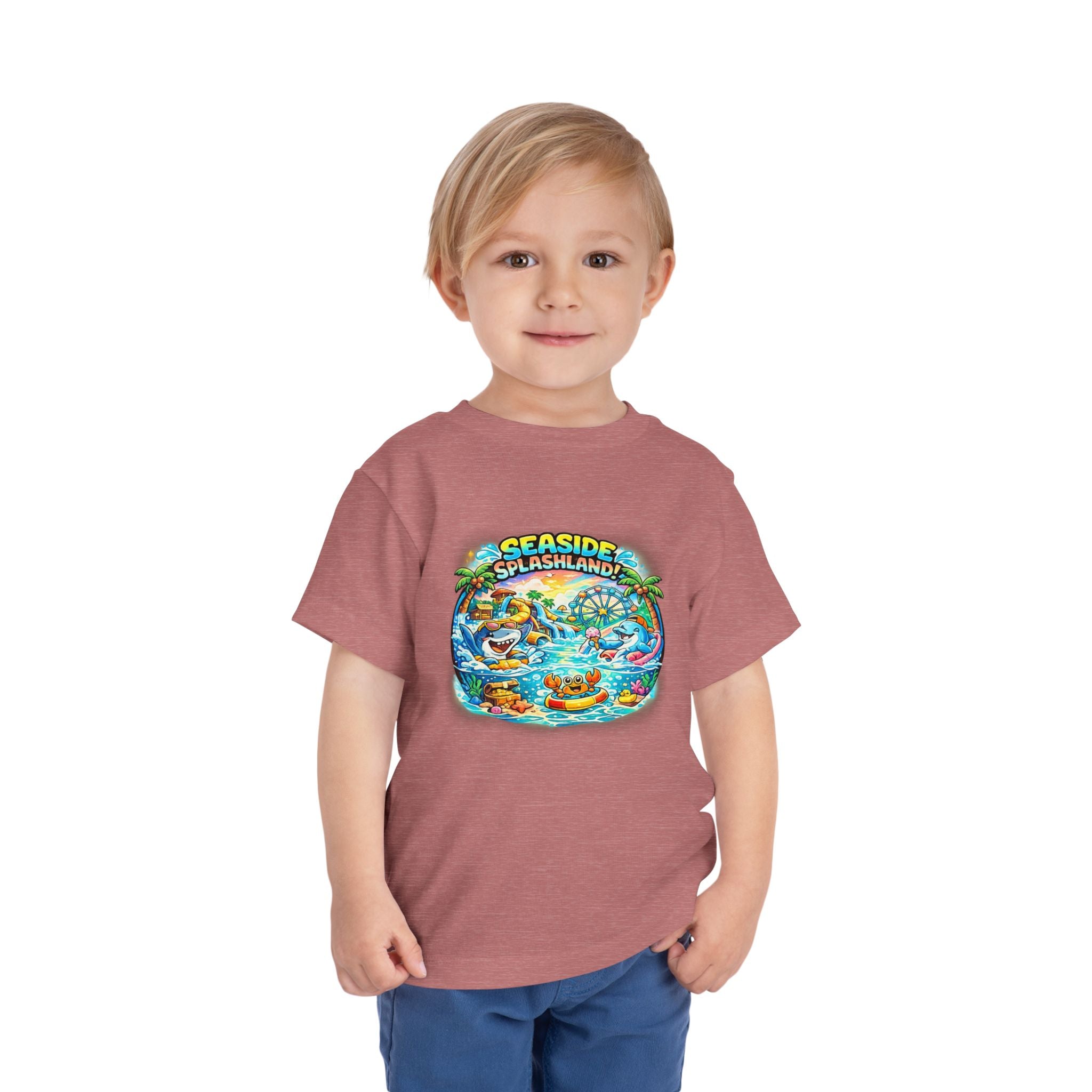 Seaside Splashland Toddler Tee — Cute Water Park Graphic Shirt