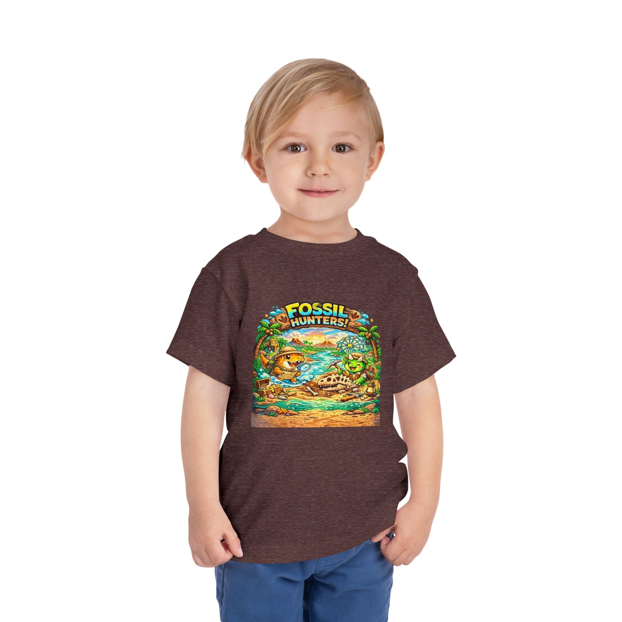 Toddler Tee — "Fossil Hunters" Dino Adventure Graphic