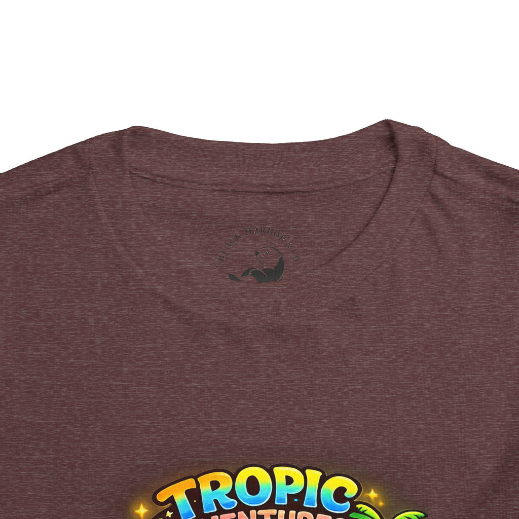 Toddler Tee — 'Tropic Adventures' Cute Beach Cartoon Shirt