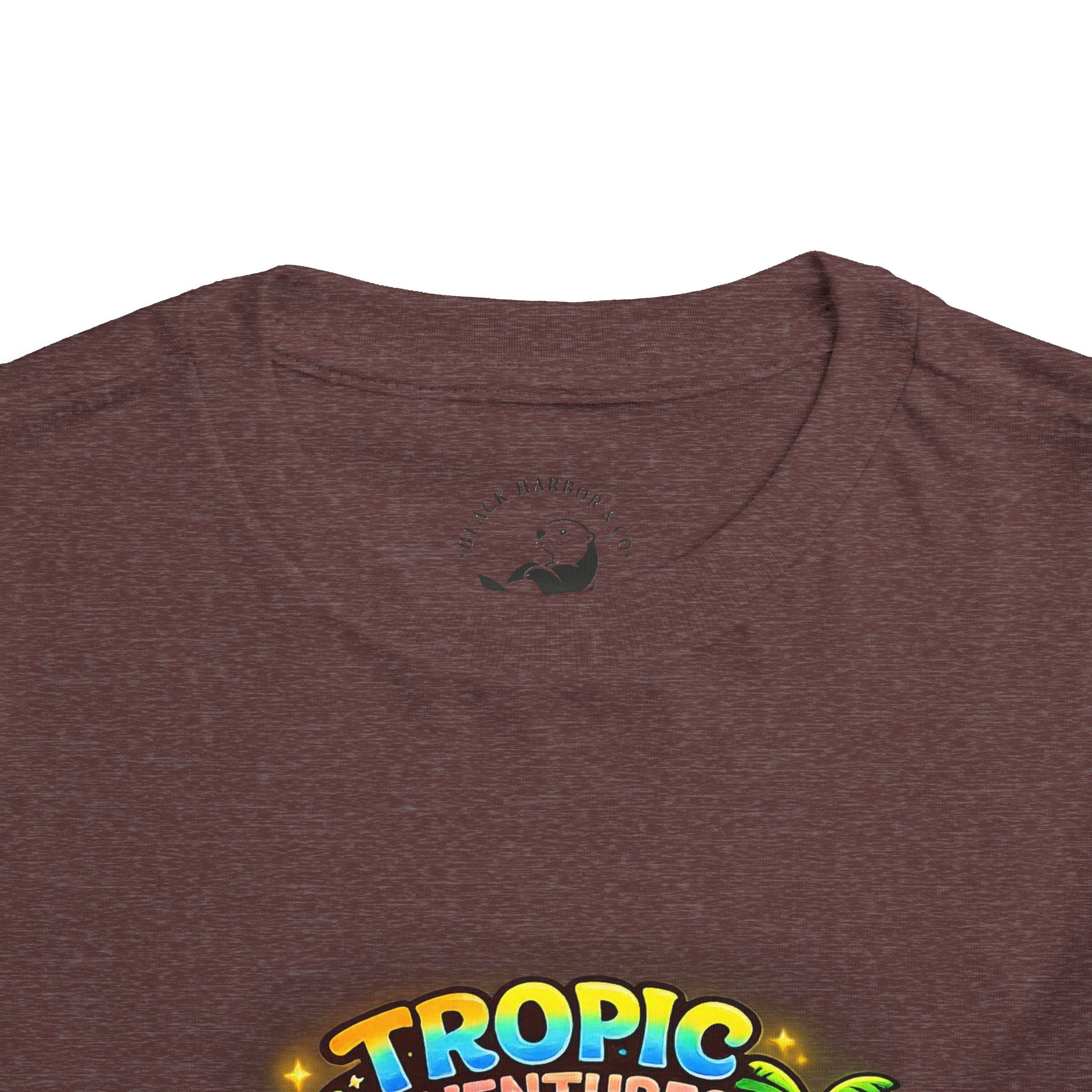Toddler Tee — 'Tropic Adventures' Cute Beach Cartoon Shirt