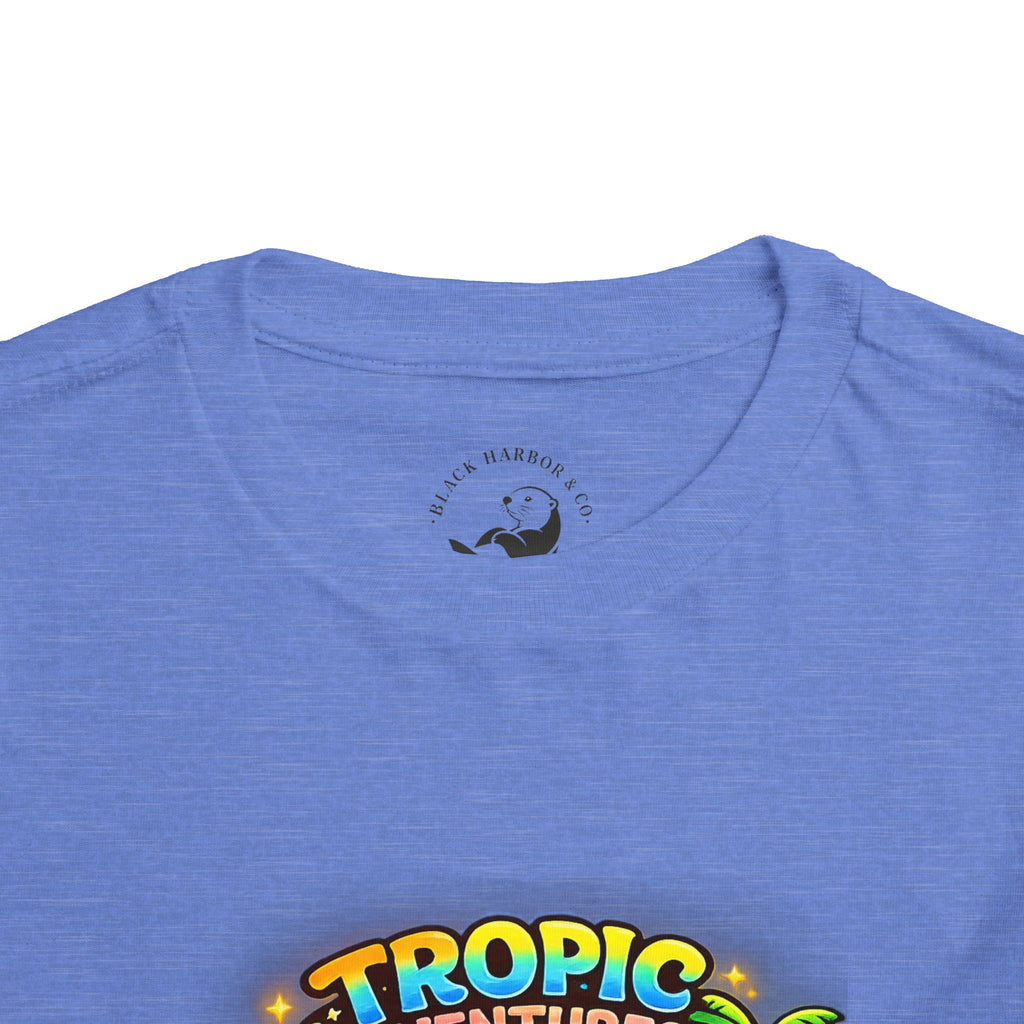 Toddler Tee — 'Tropic Adventures' Cute Beach Cartoon Shirt