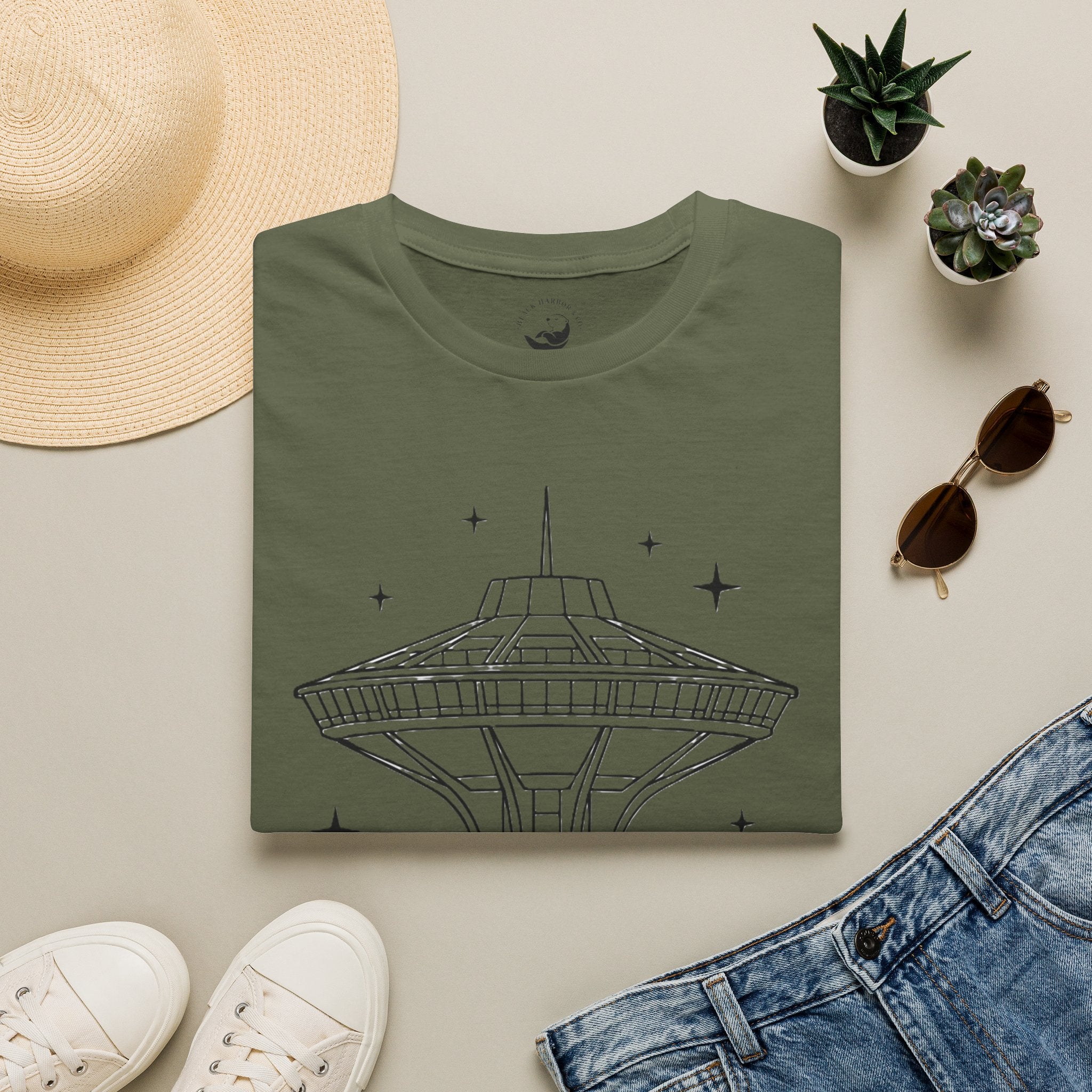 Las Vegas Landmark T-Shirt — The Landmark Retro Space Needle Illustration