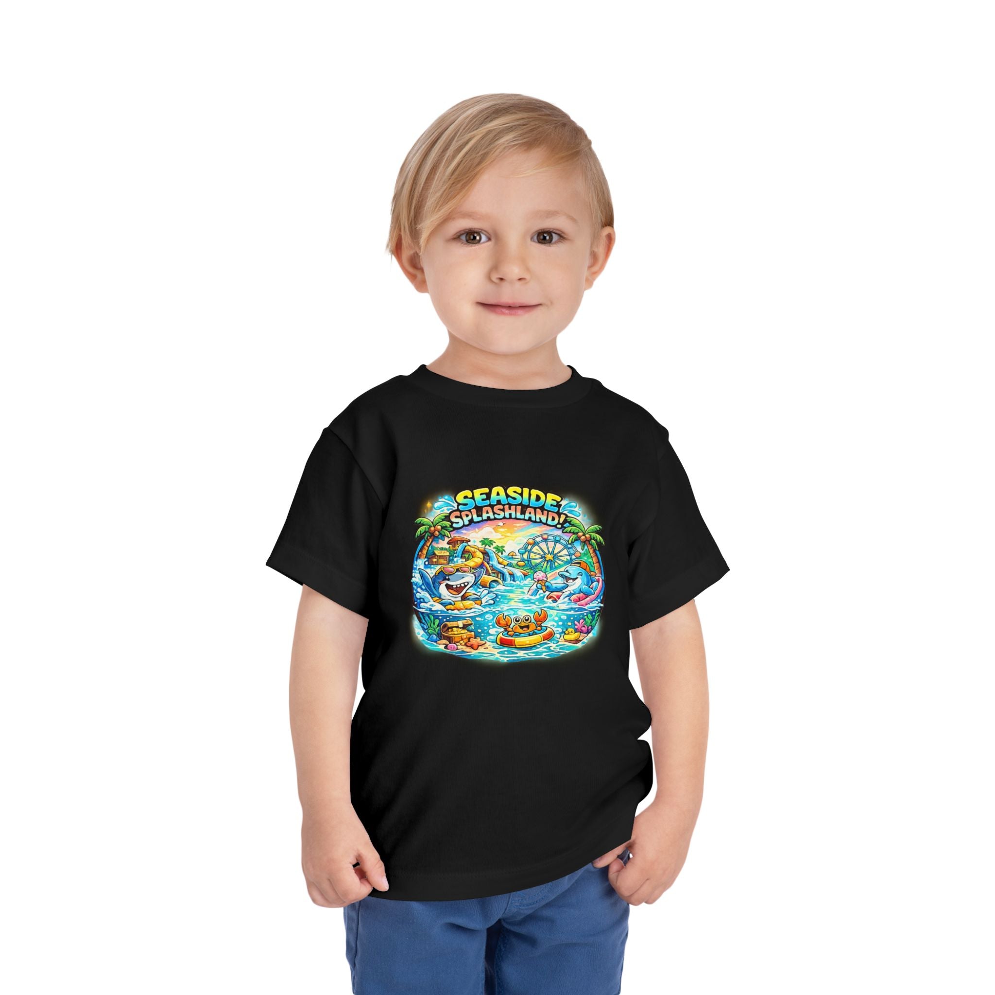 Seaside Splashland Toddler Tee — Cute Water Park Graphic Shirt