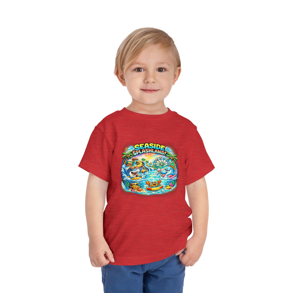 Seaside Splashland Toddler Tee — Cute Water Park Graphic Shirt