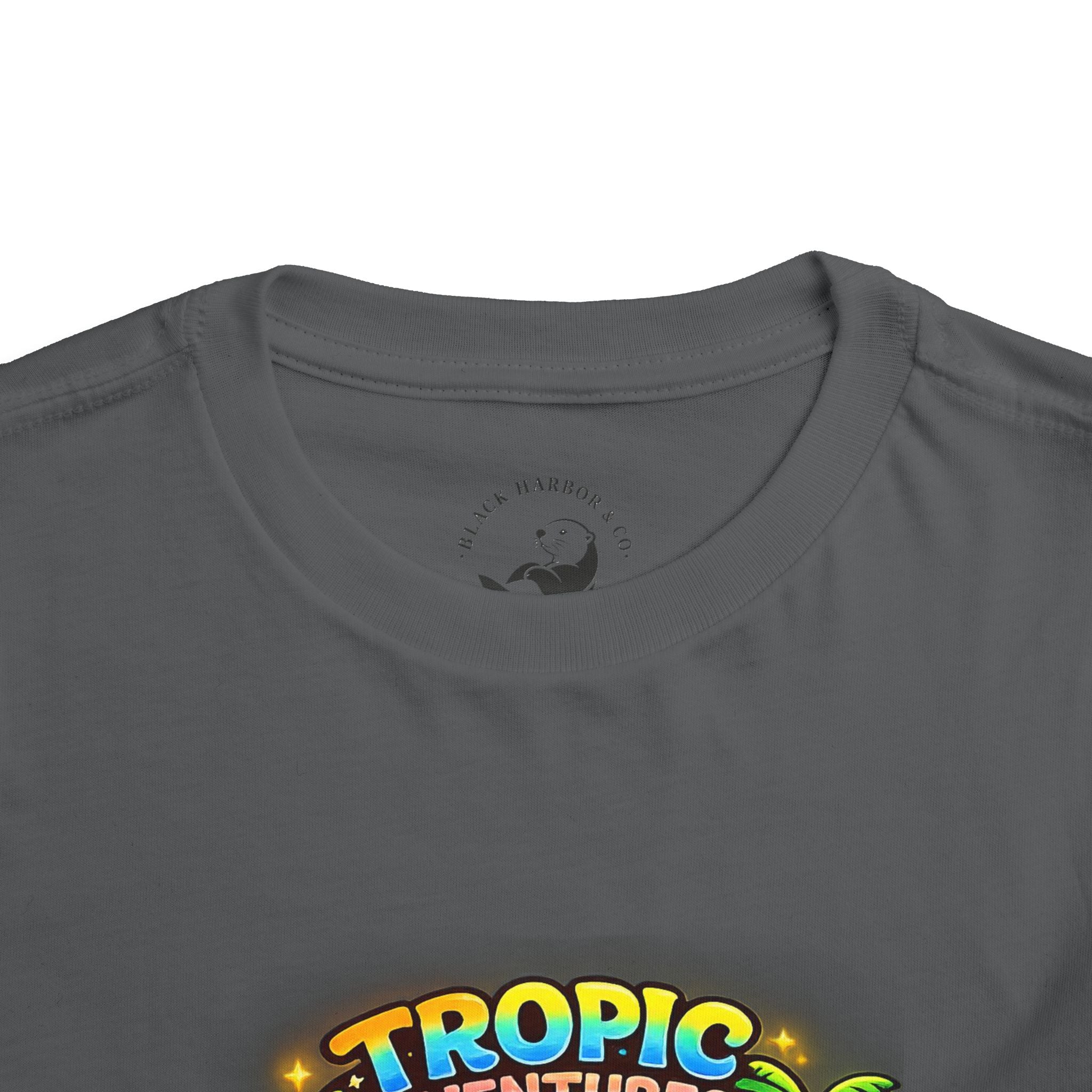 Toddler Tee — 'Tropic Adventures' Cute Beach Cartoon Shirt
