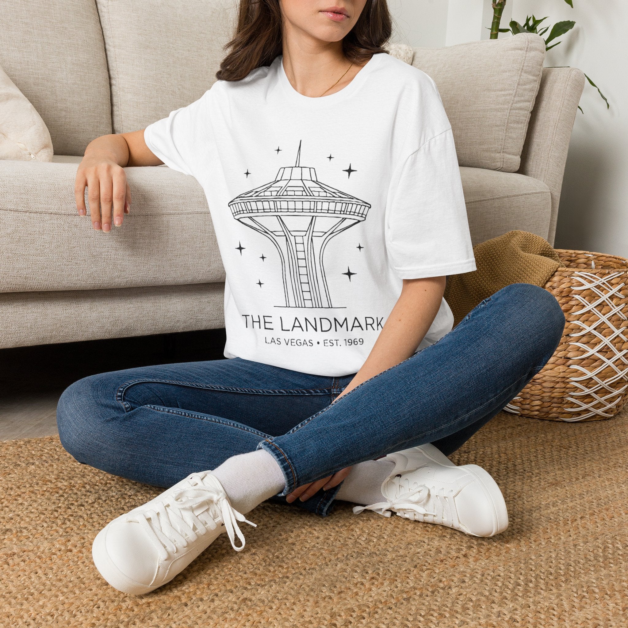 Las Vegas Landmark T-Shirt — The Landmark Retro Space Needle Illustration