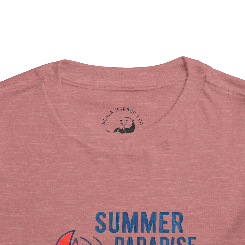 Summer Paradise Toddler Tee — Amusement Crew Whale & Lobster Graphic