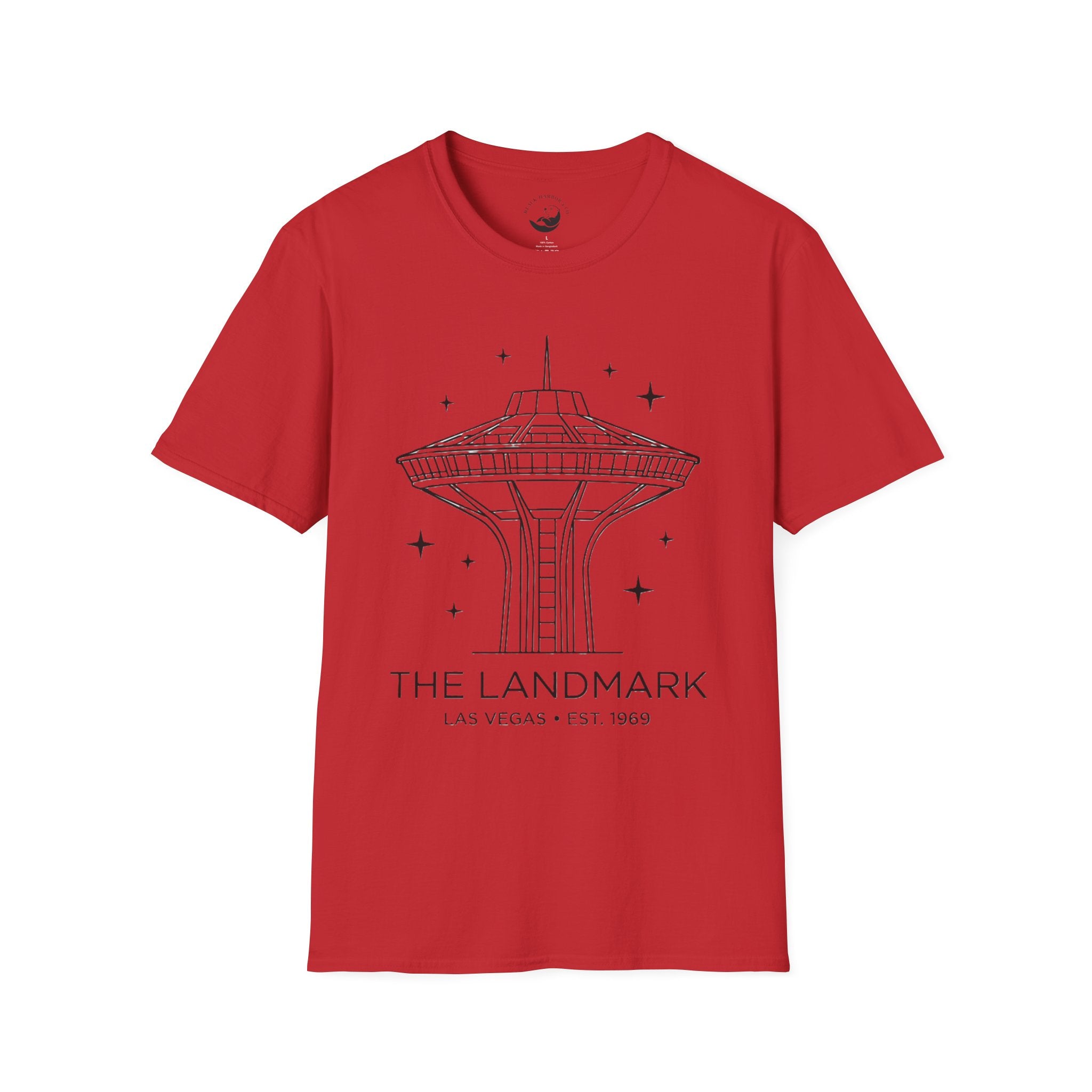 Las Vegas Landmark Adult T-Shirt — The Landmark Retro Space Needle Illustration