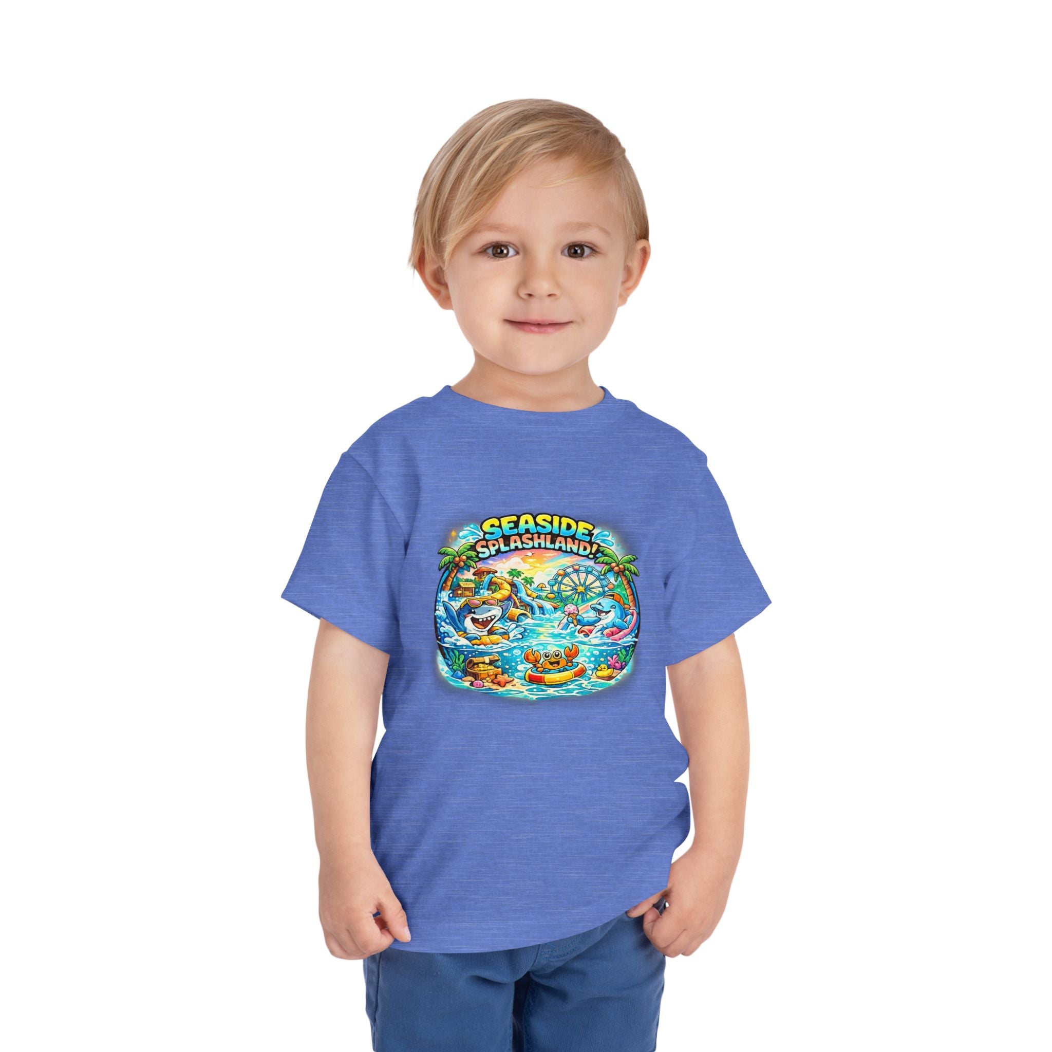 Seaside Splashland Toddler Tee — Cute Water Park Graphic Shirt