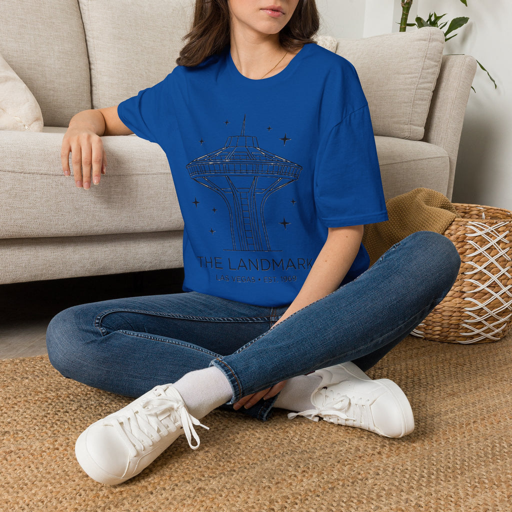 Las Vegas Landmark Adult T-Shirt — The Landmark Retro Space Needle Illustration