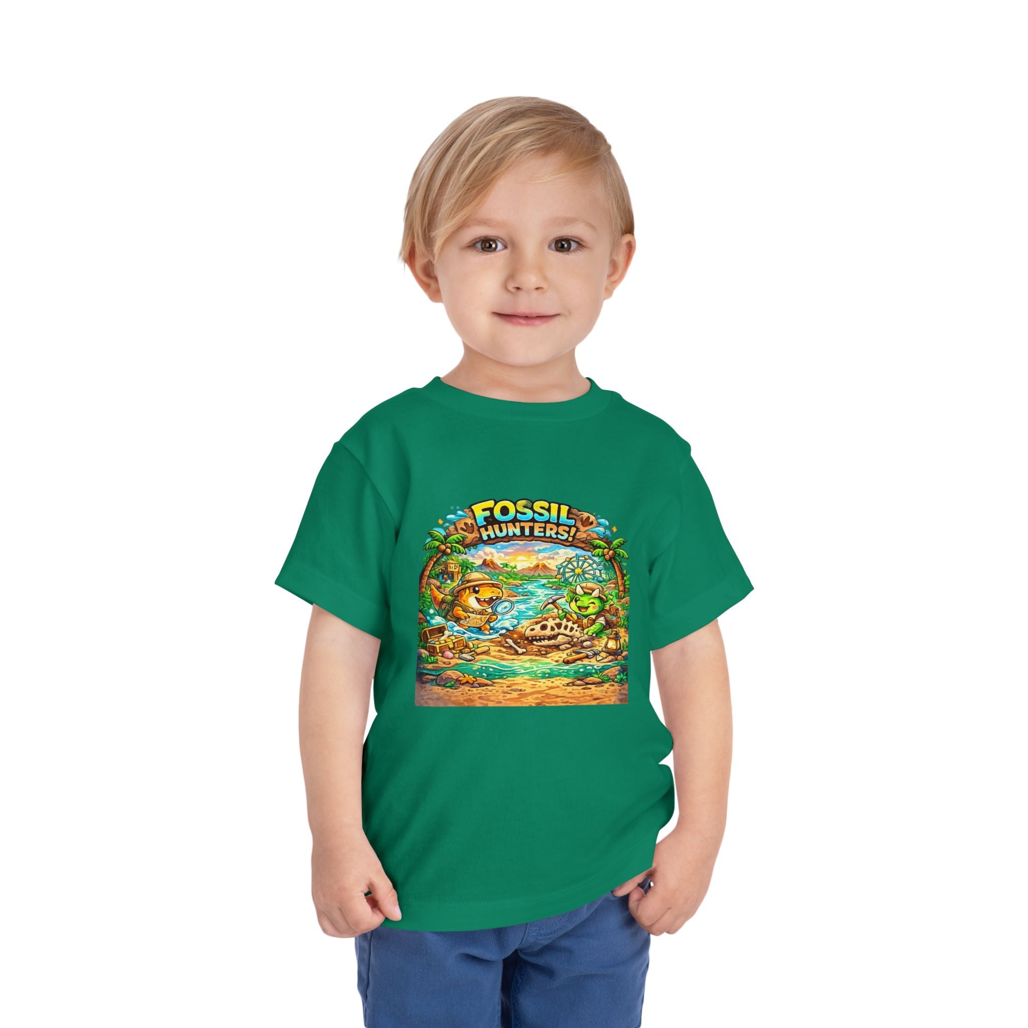 Toddler Tee — "Fossil Hunters" Dino Adventure Graphic